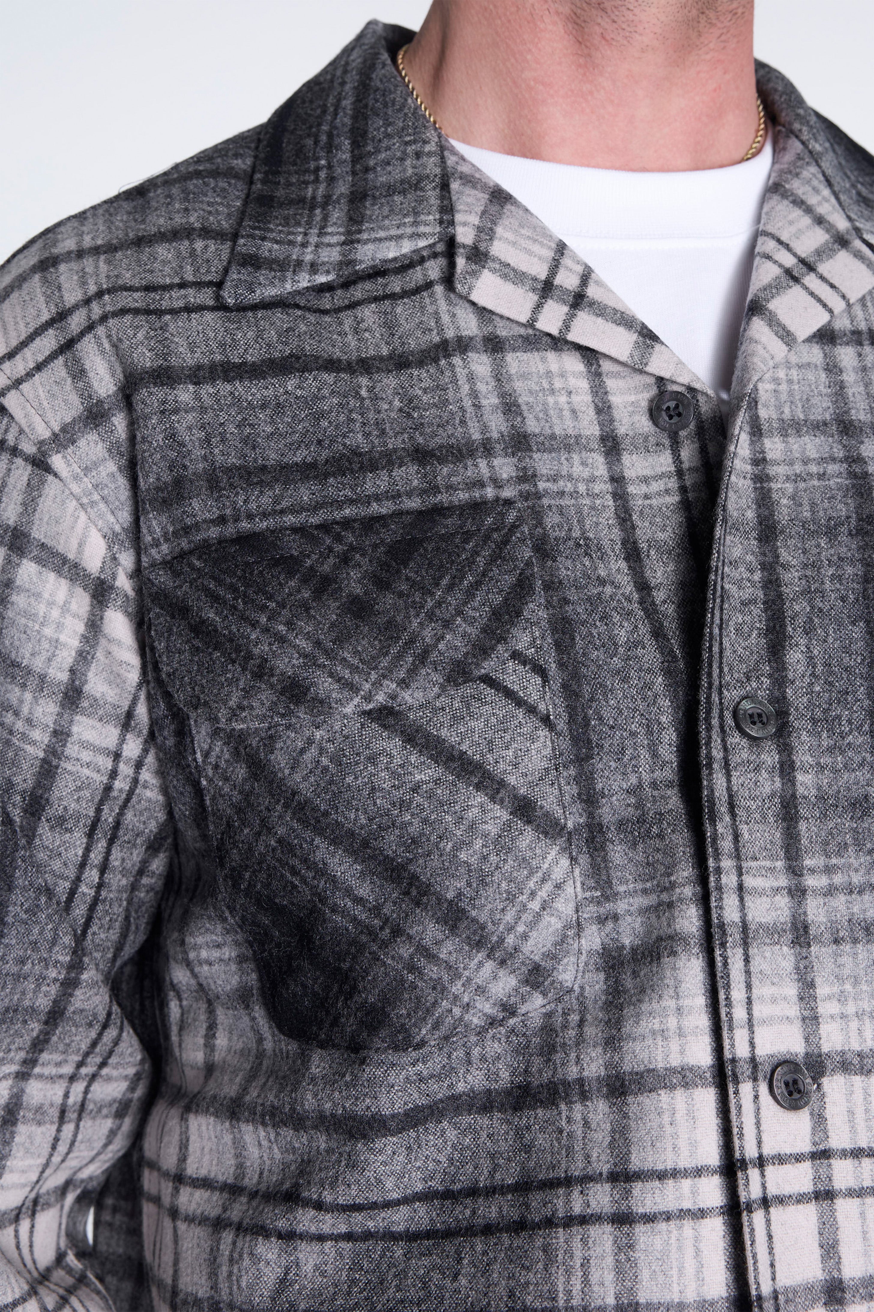 Board Shirt Black/White Ombre