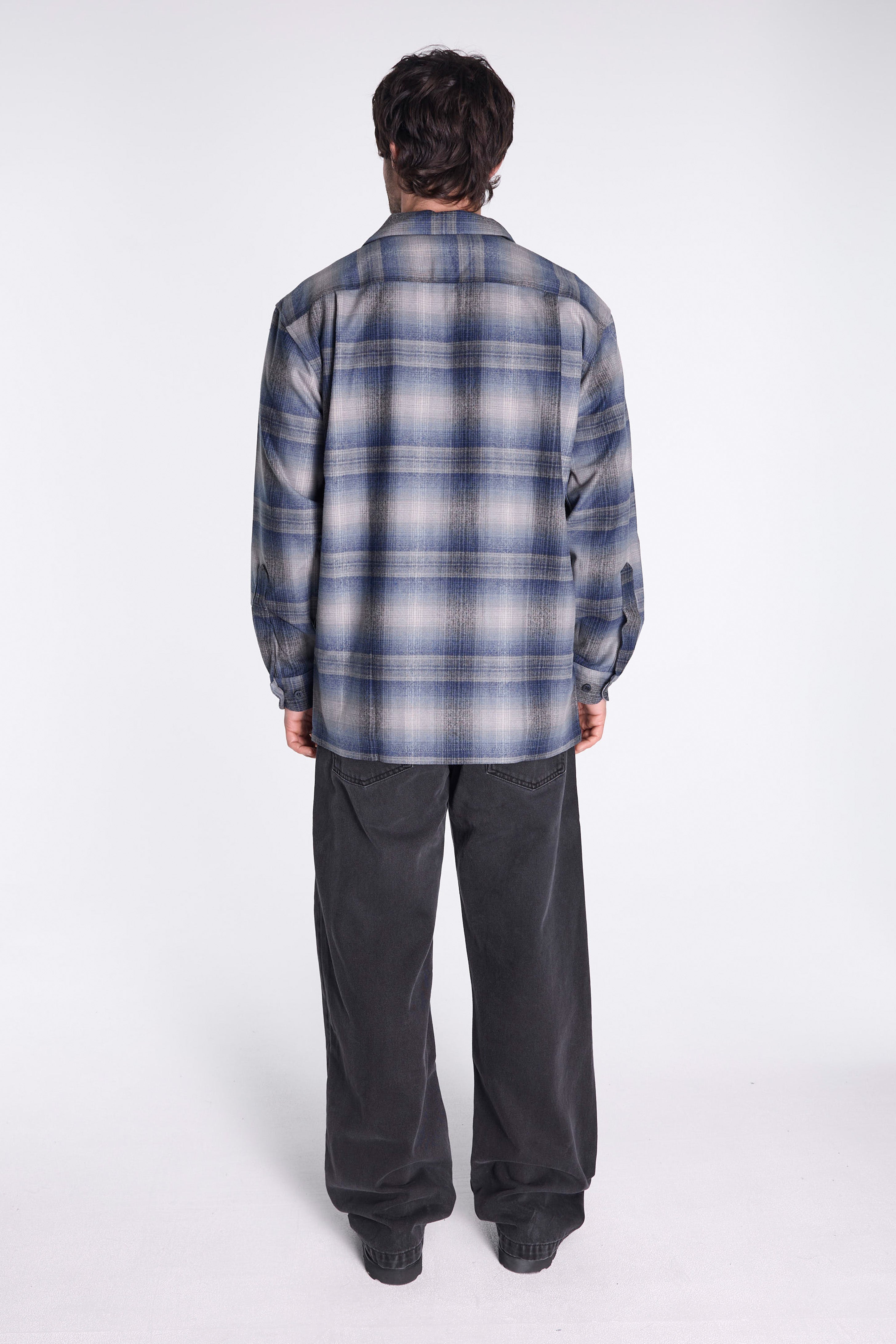 Board Shirt Grey/Navy Ombre