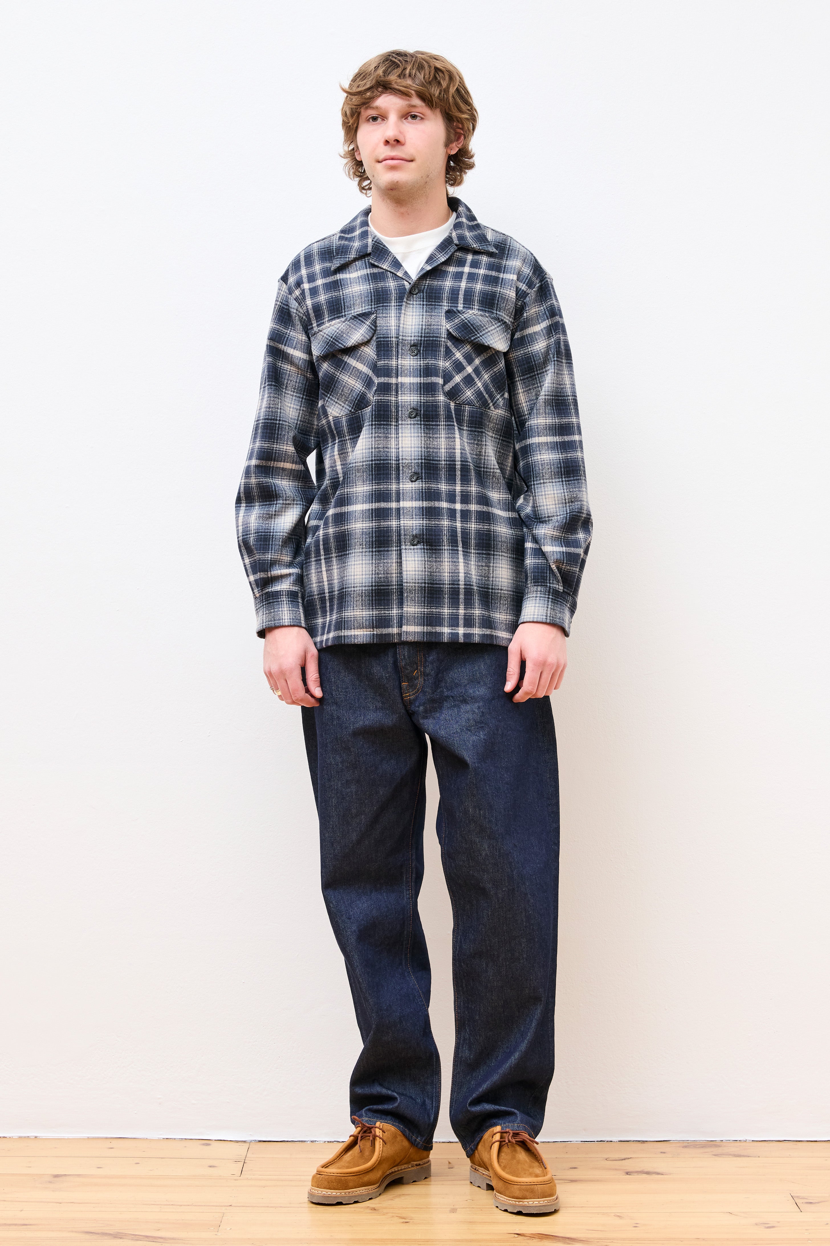 Board Shirt Grey/Tan Ombre