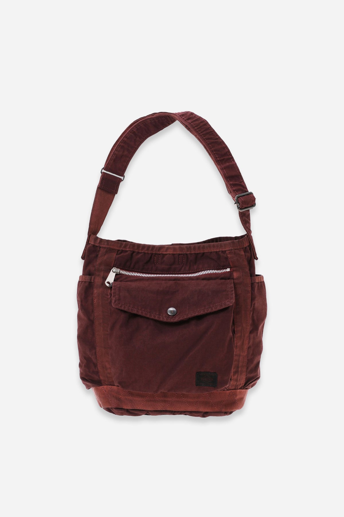Porter Yoshida & Co Crag Shoulder Bag (S) Burgundy