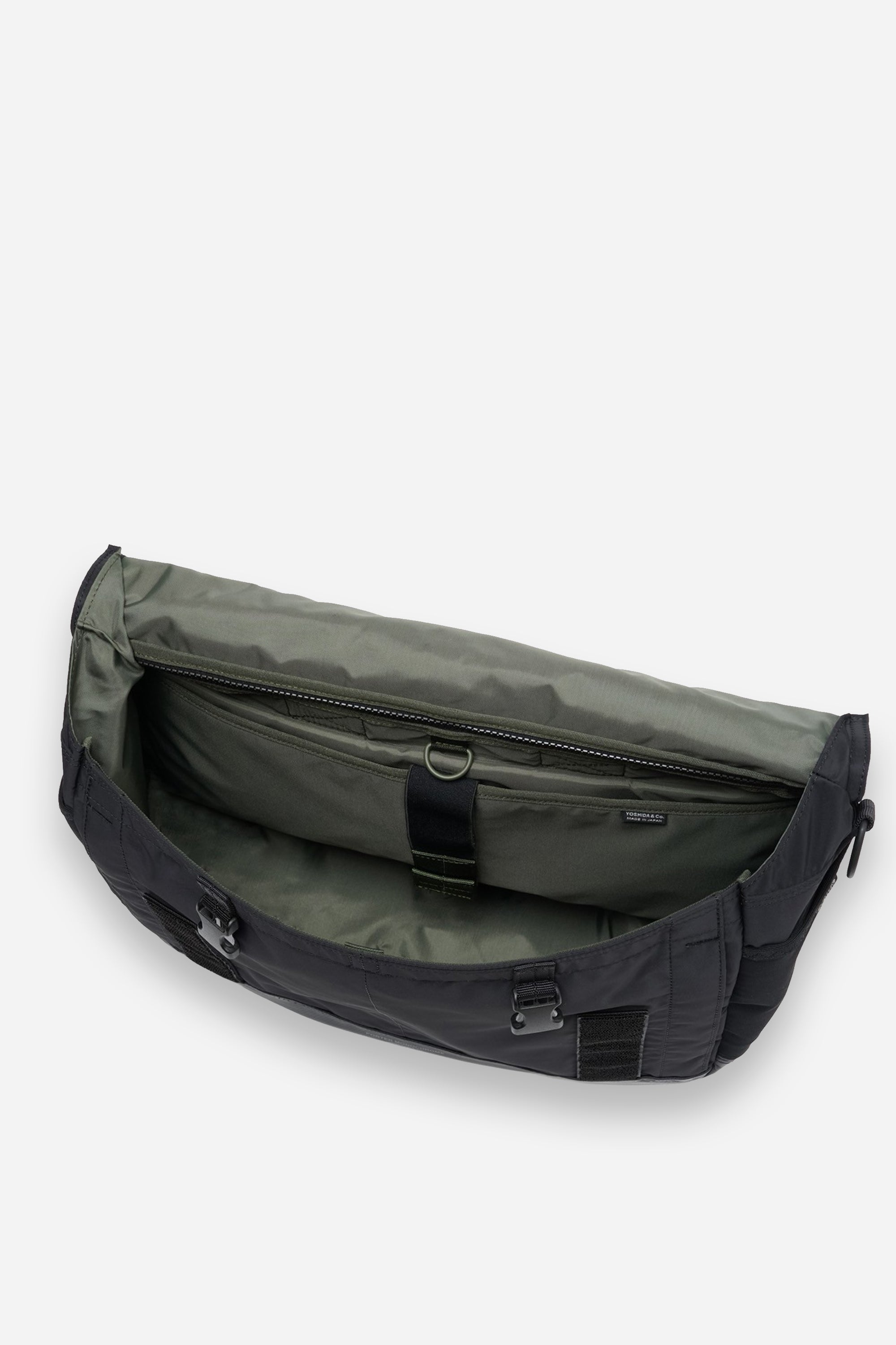 Monochrome Messenger Bag Black