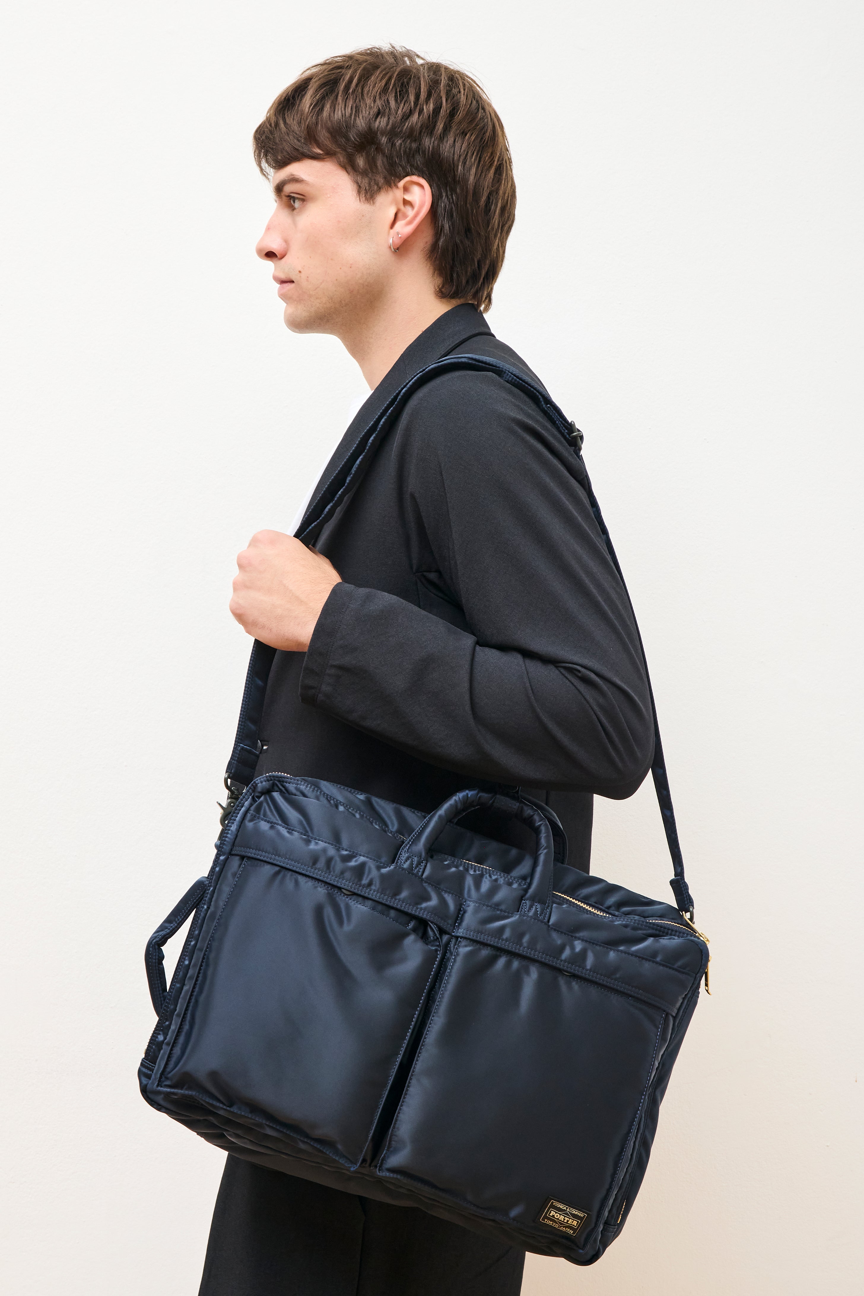 Tanker 3Way Document Bag (W-Zip) Navy