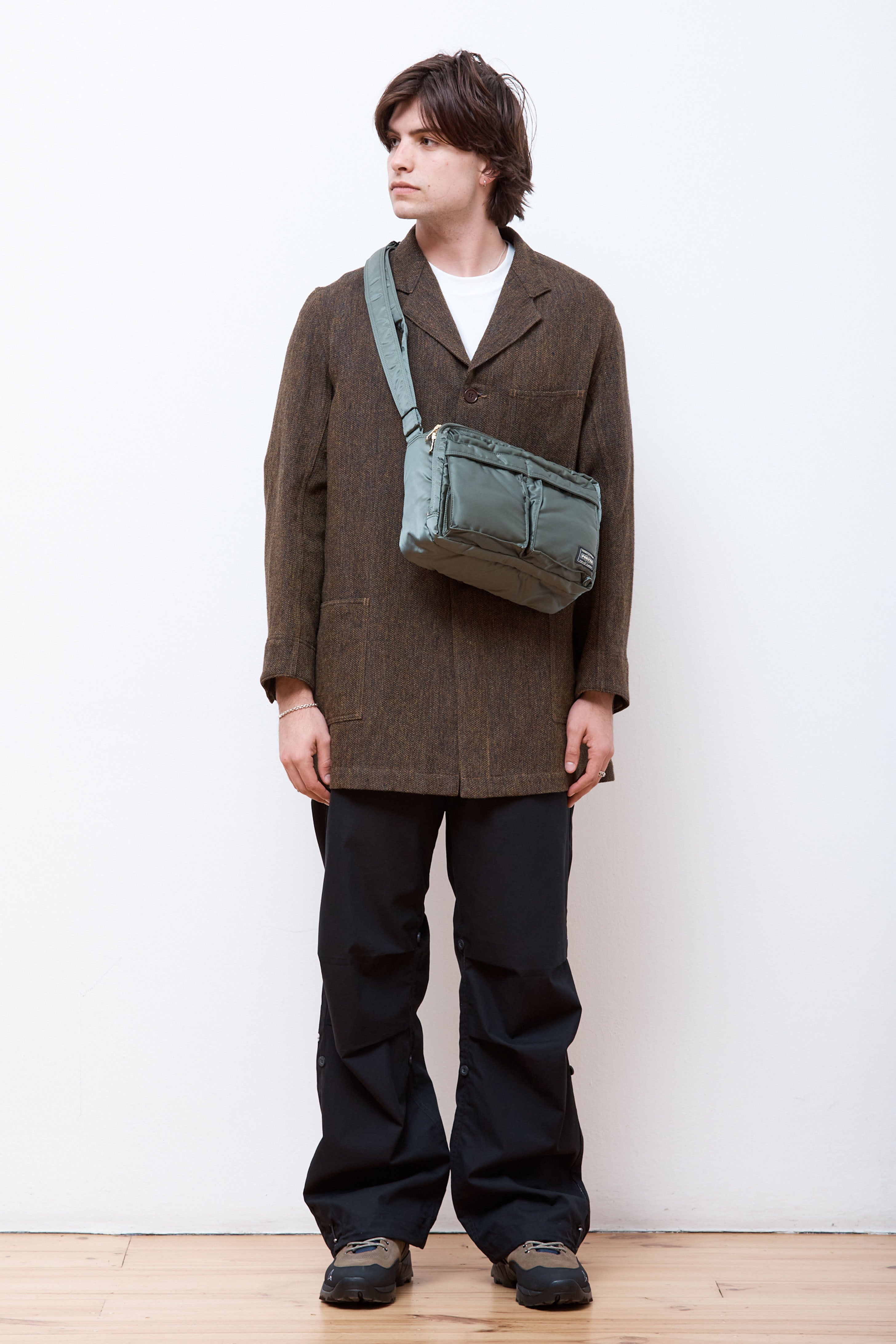 Tanker Sling Bag W Zip (L) Sage Green