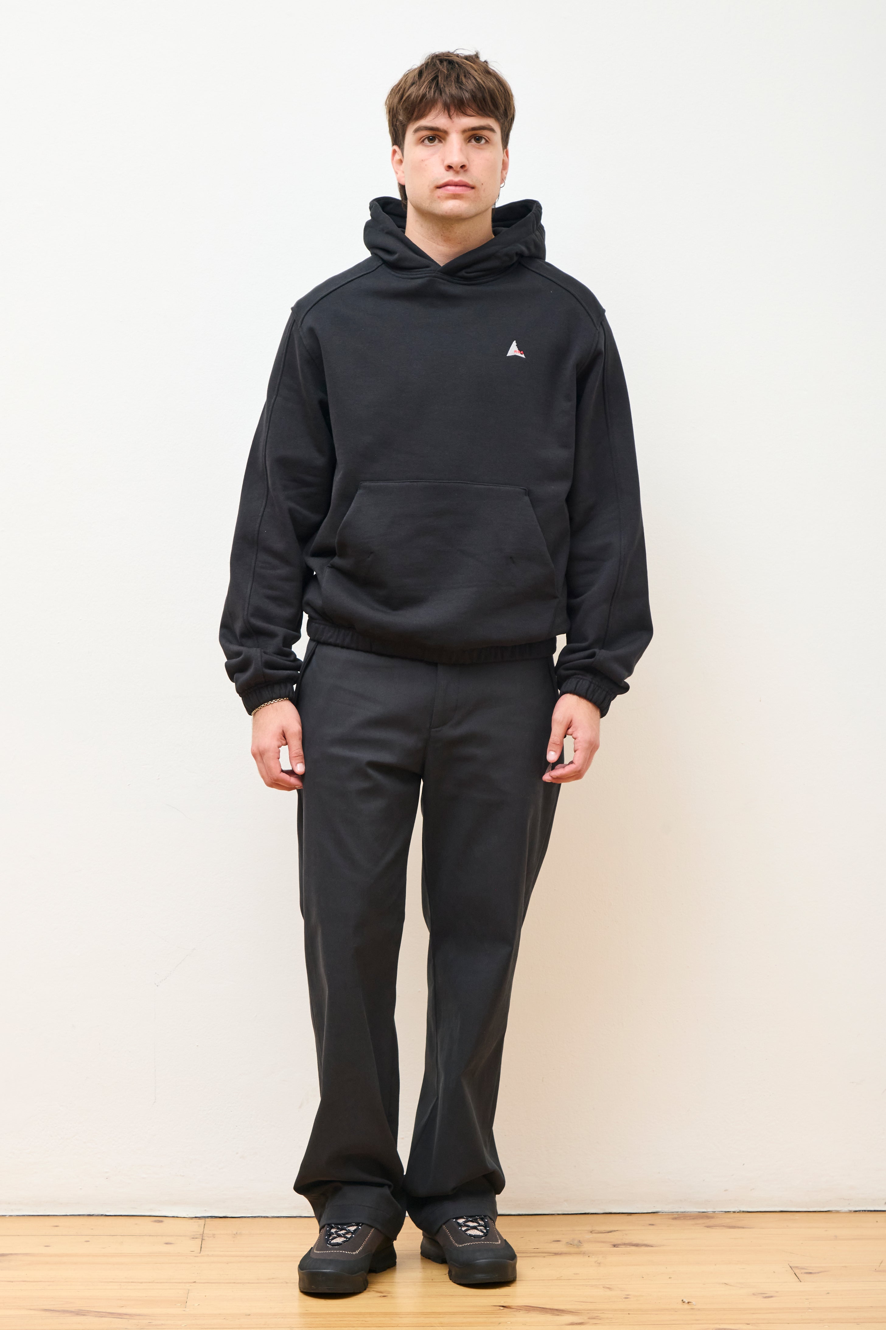 Logo Hoodie Washed Black