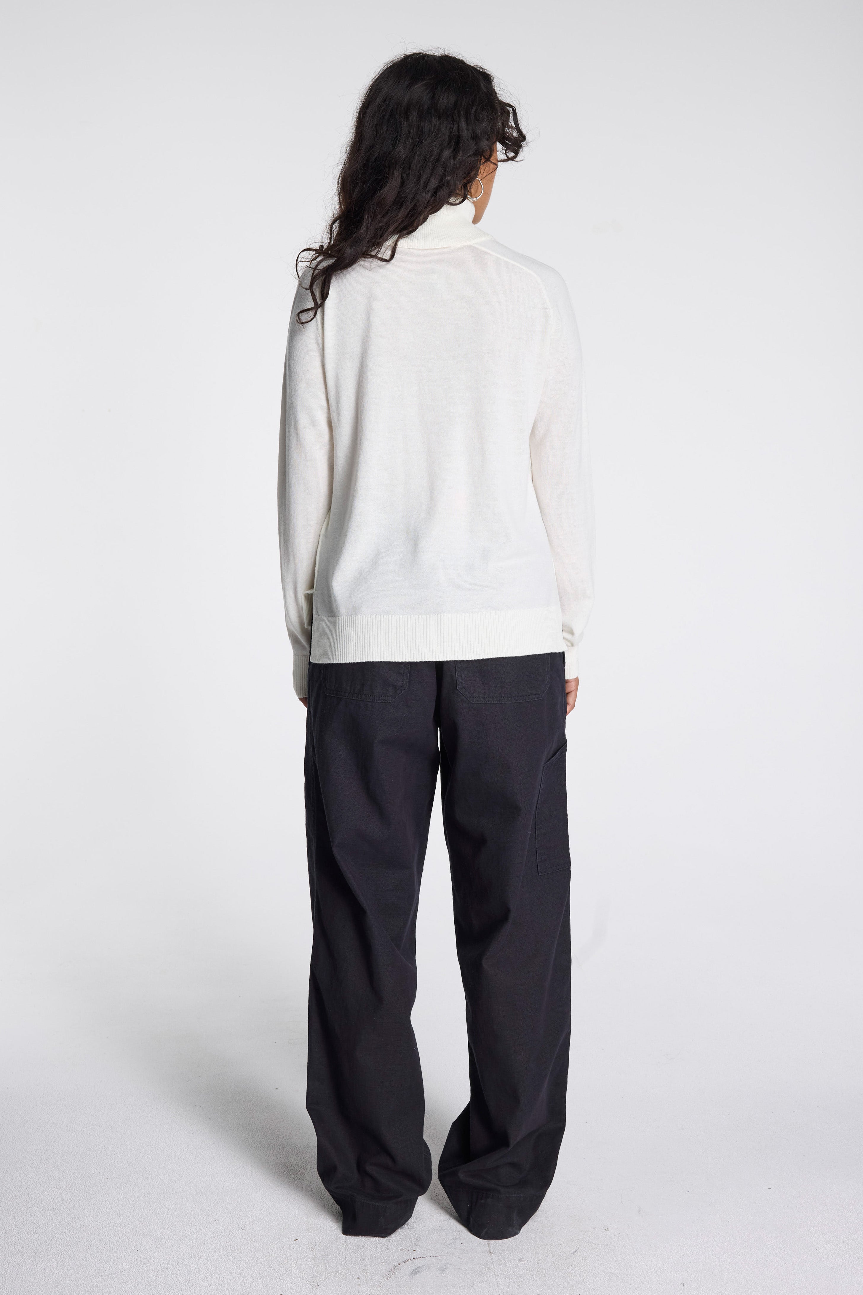 Raglan Merino Turtleneck Ivory