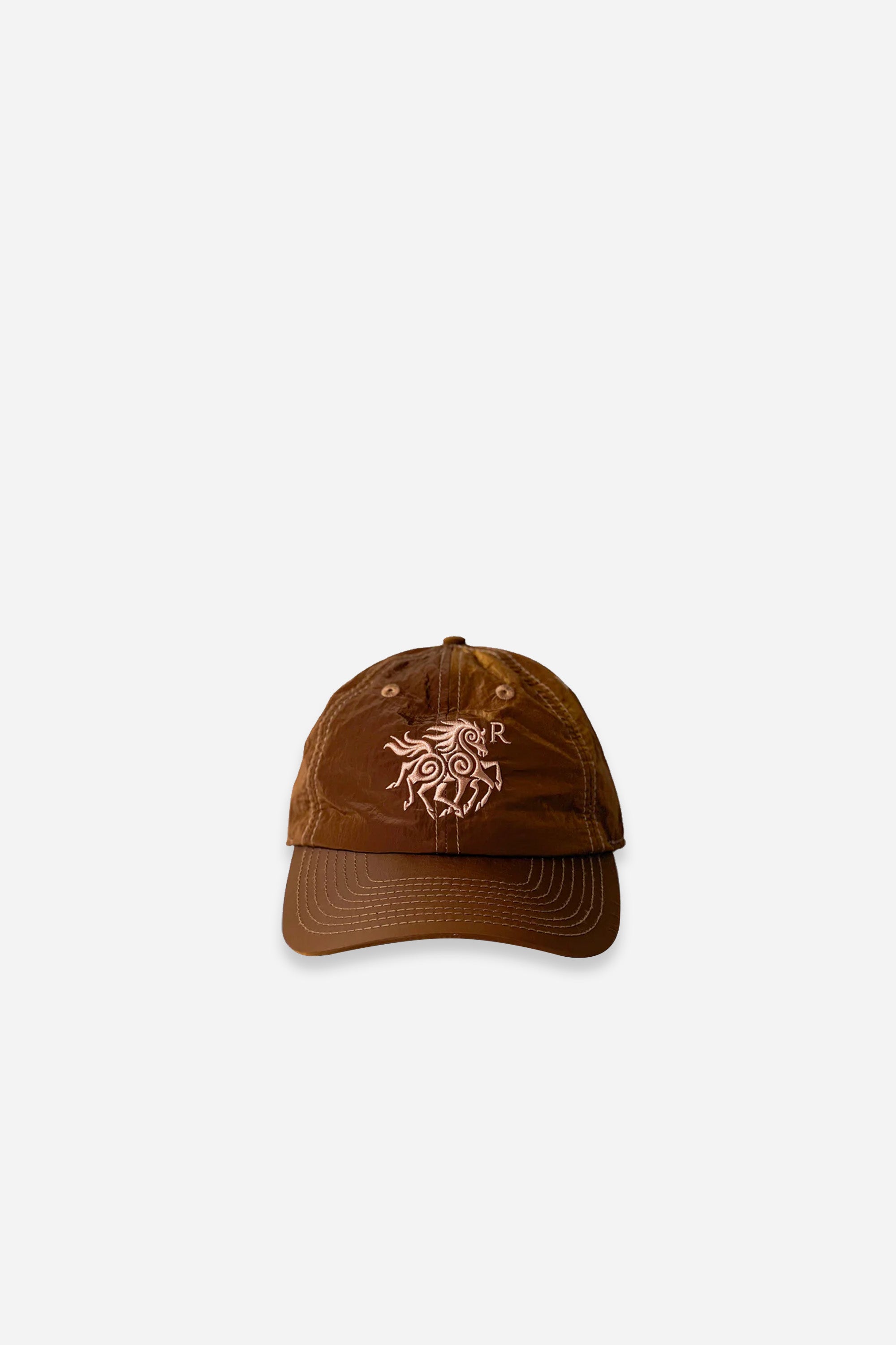 Cascade Baseball Hat Horse Logo Black Coffee