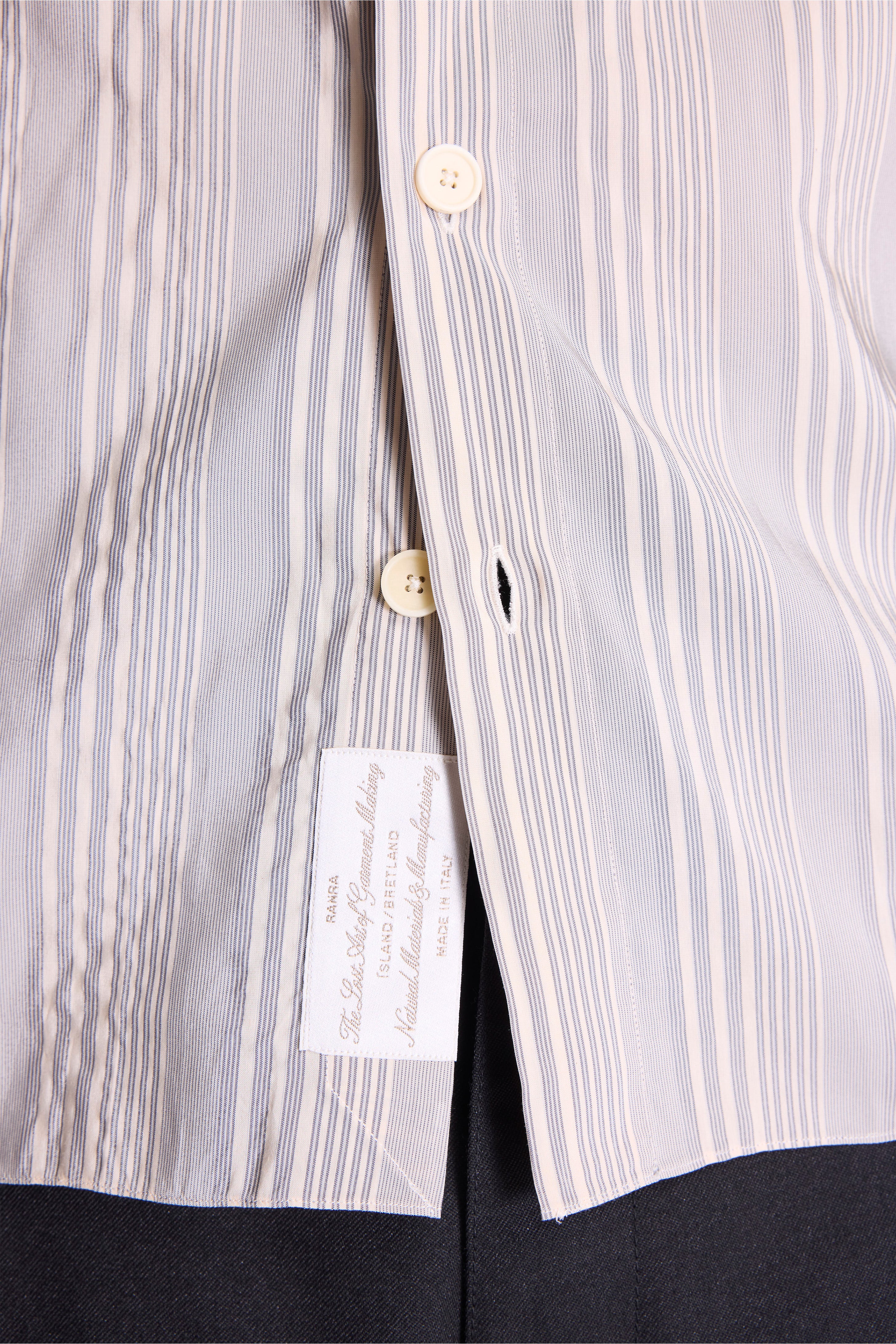 Field Stripy Classic Shirt Rigati Putty/Blue