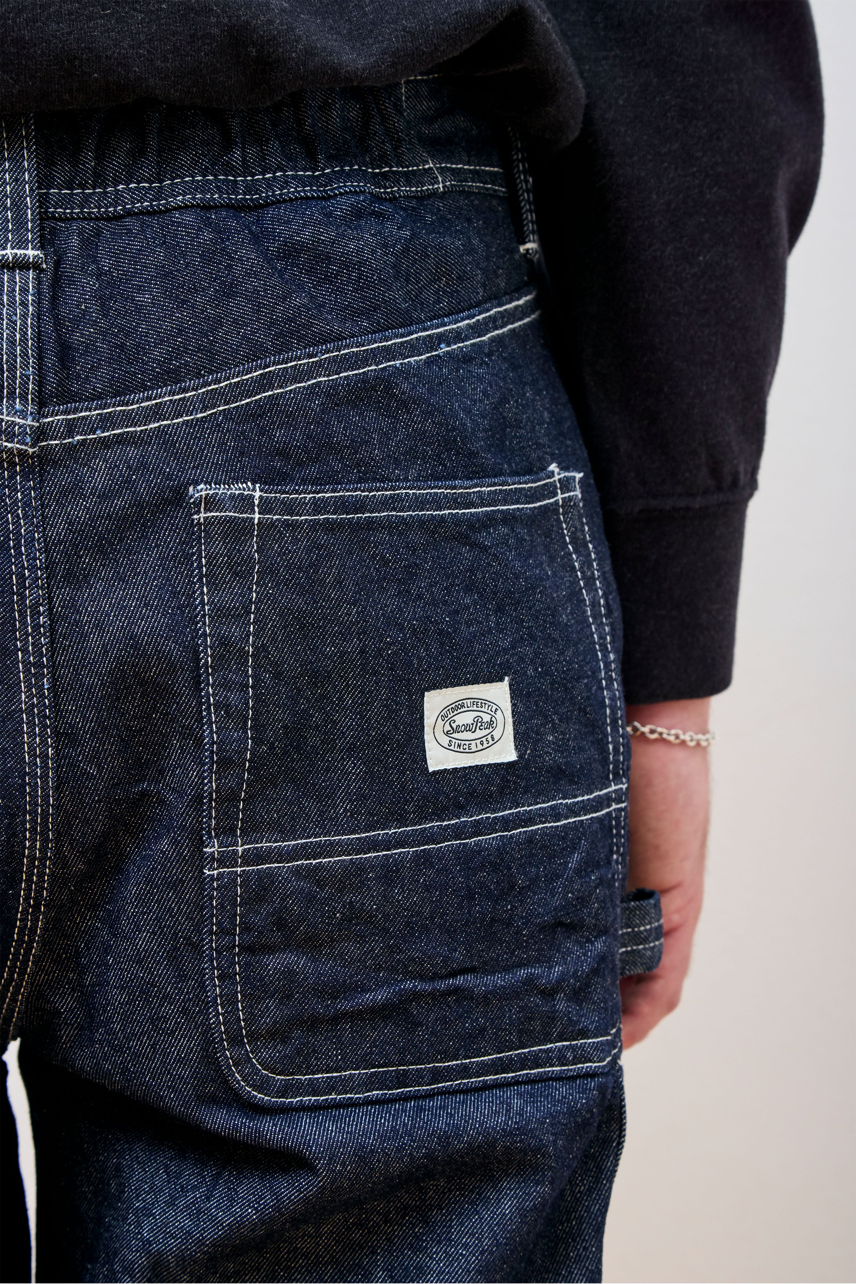 Recycled Cotton Denim Wide Pants Indigo