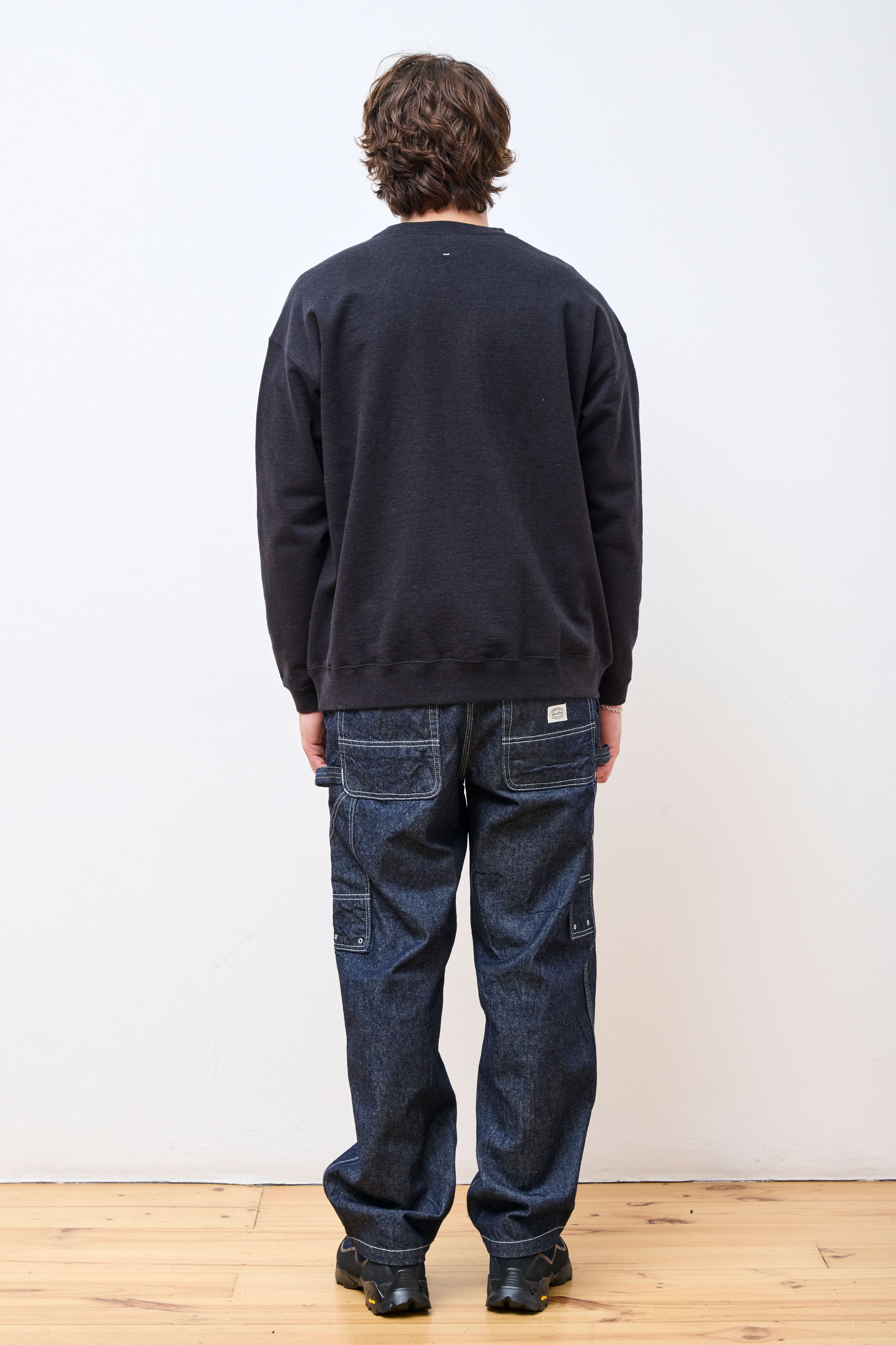 Recycled Cotton Pullover Black