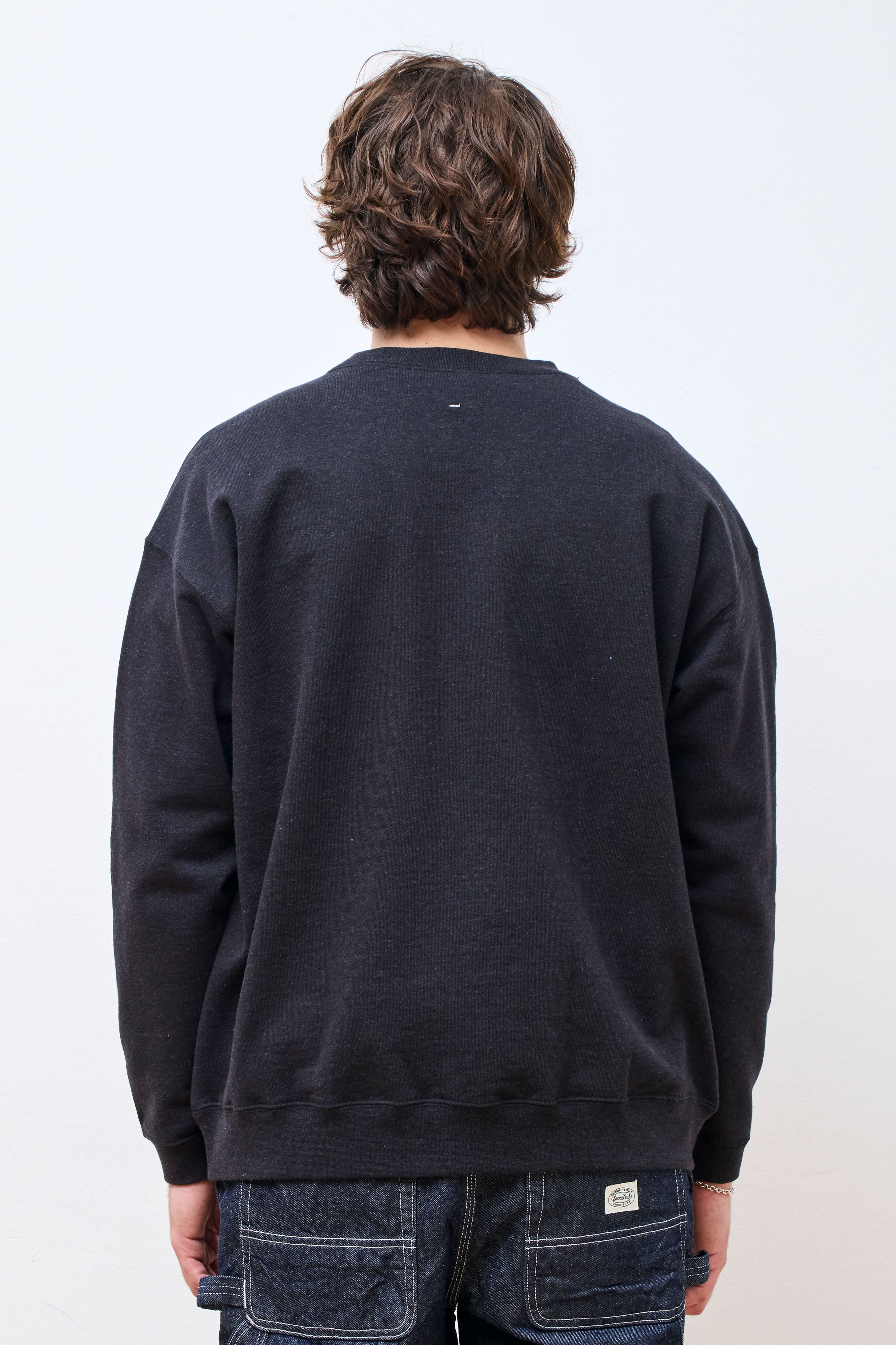 Recycled Cotton Pullover Black