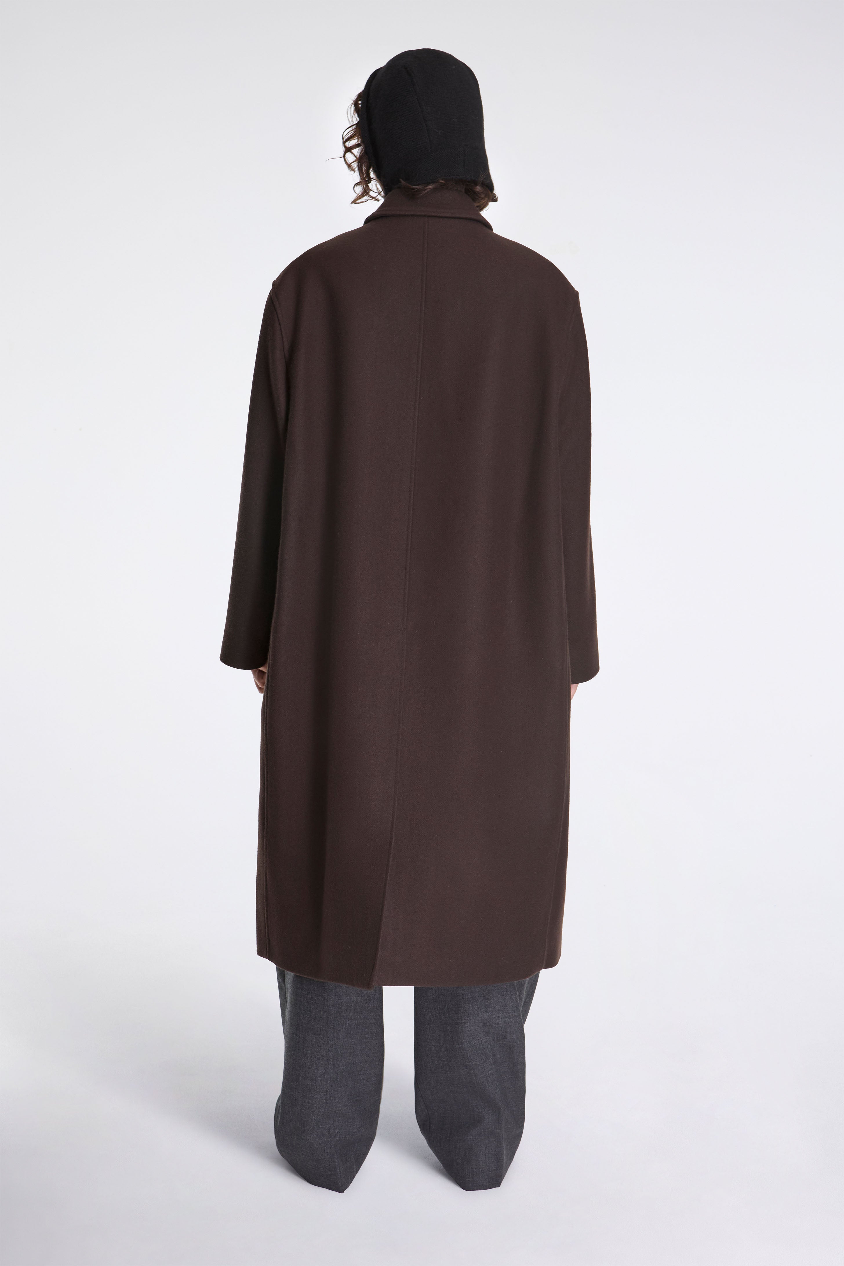 Ria Rounded Overcoat Espresso