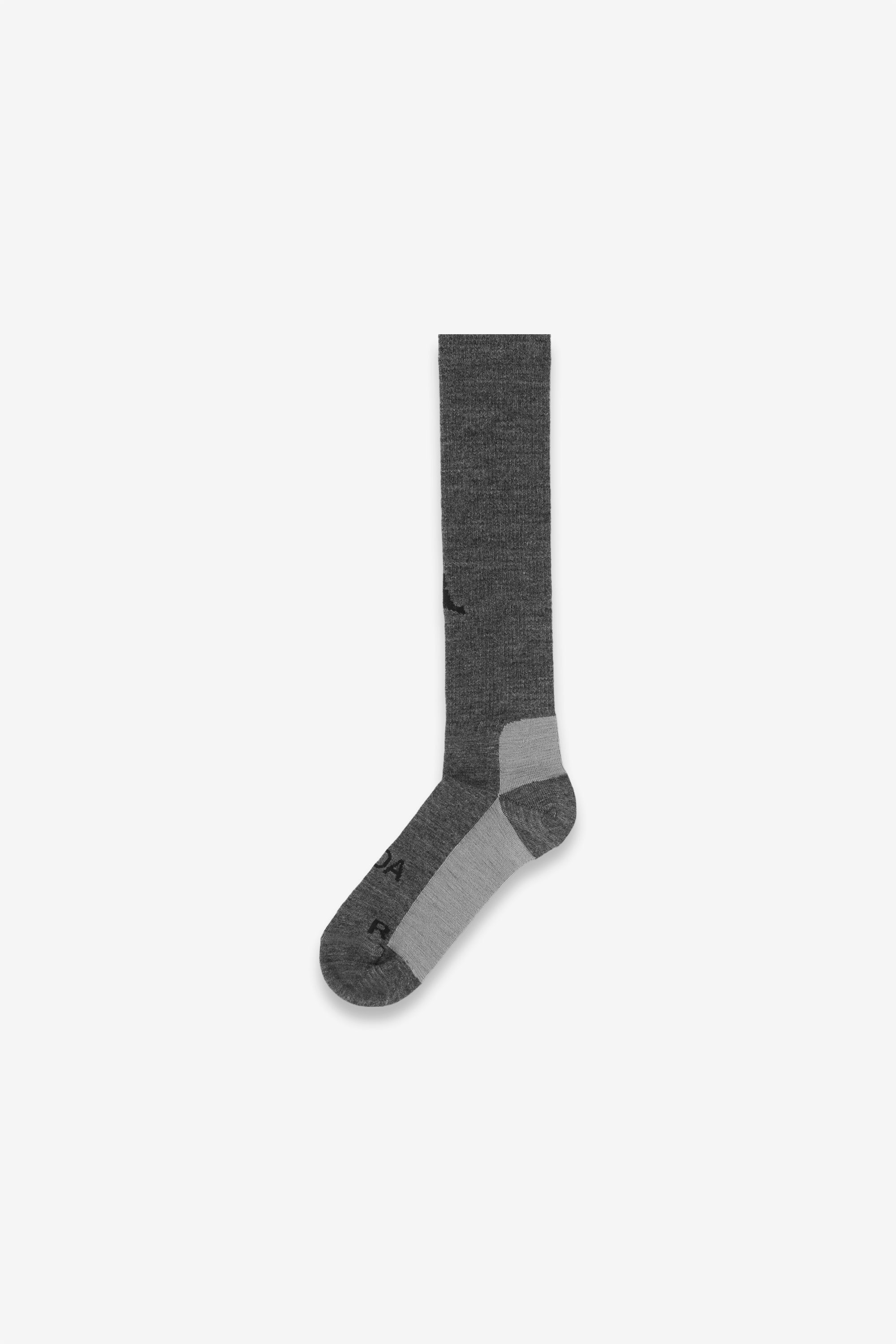 Logo Wool High Socks Light Grey