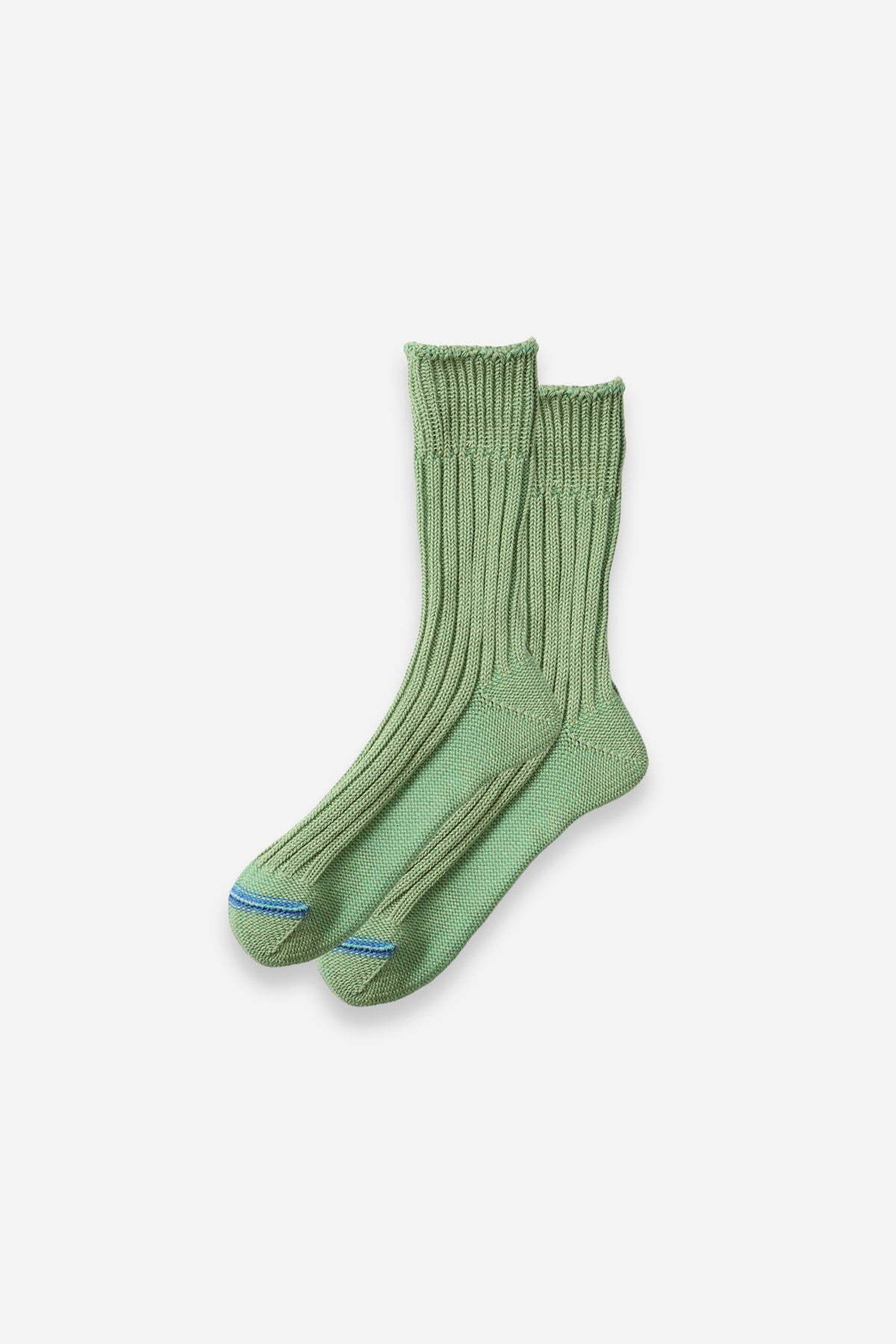 Chunky Ribbed Crew Socks L.Green