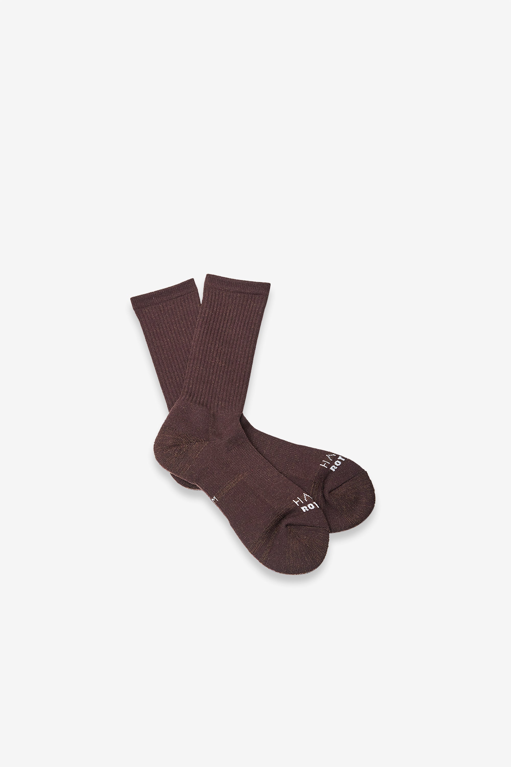 Rototo for HAVN Merino Crew Sock Brown