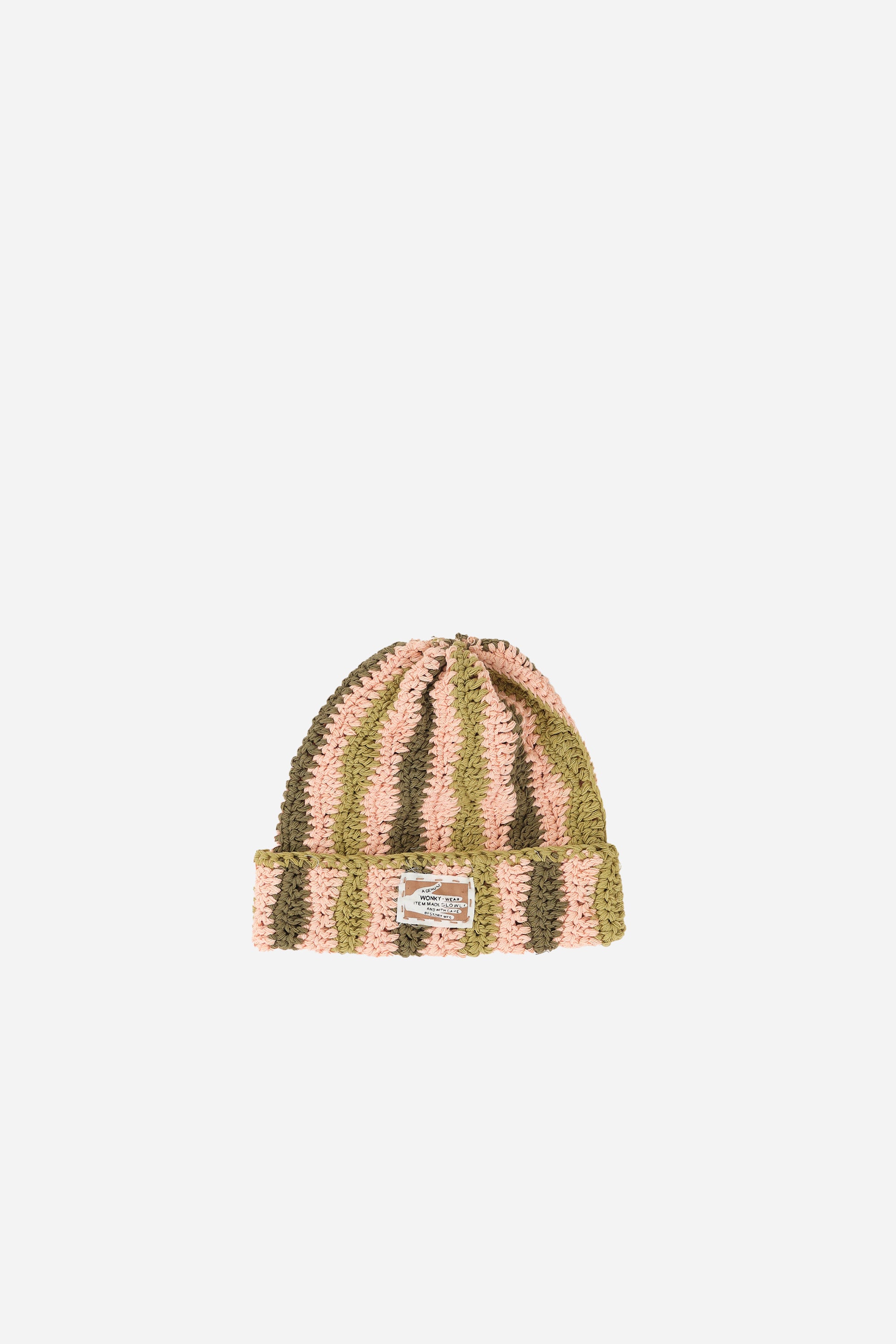 Seaweed Beanie Pink Wonky-Wear