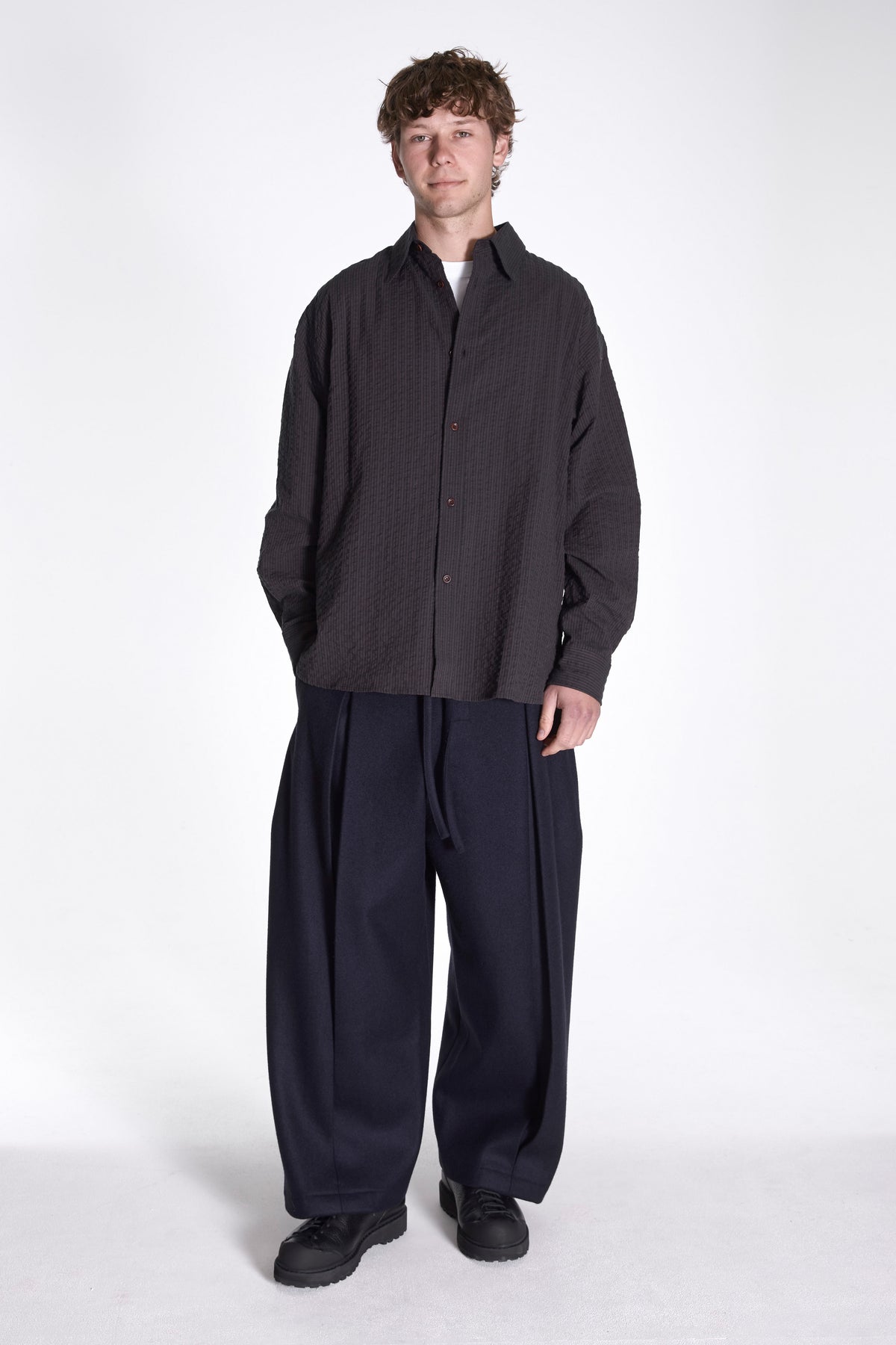 SageNationBoxPleatTrouserNavyw 