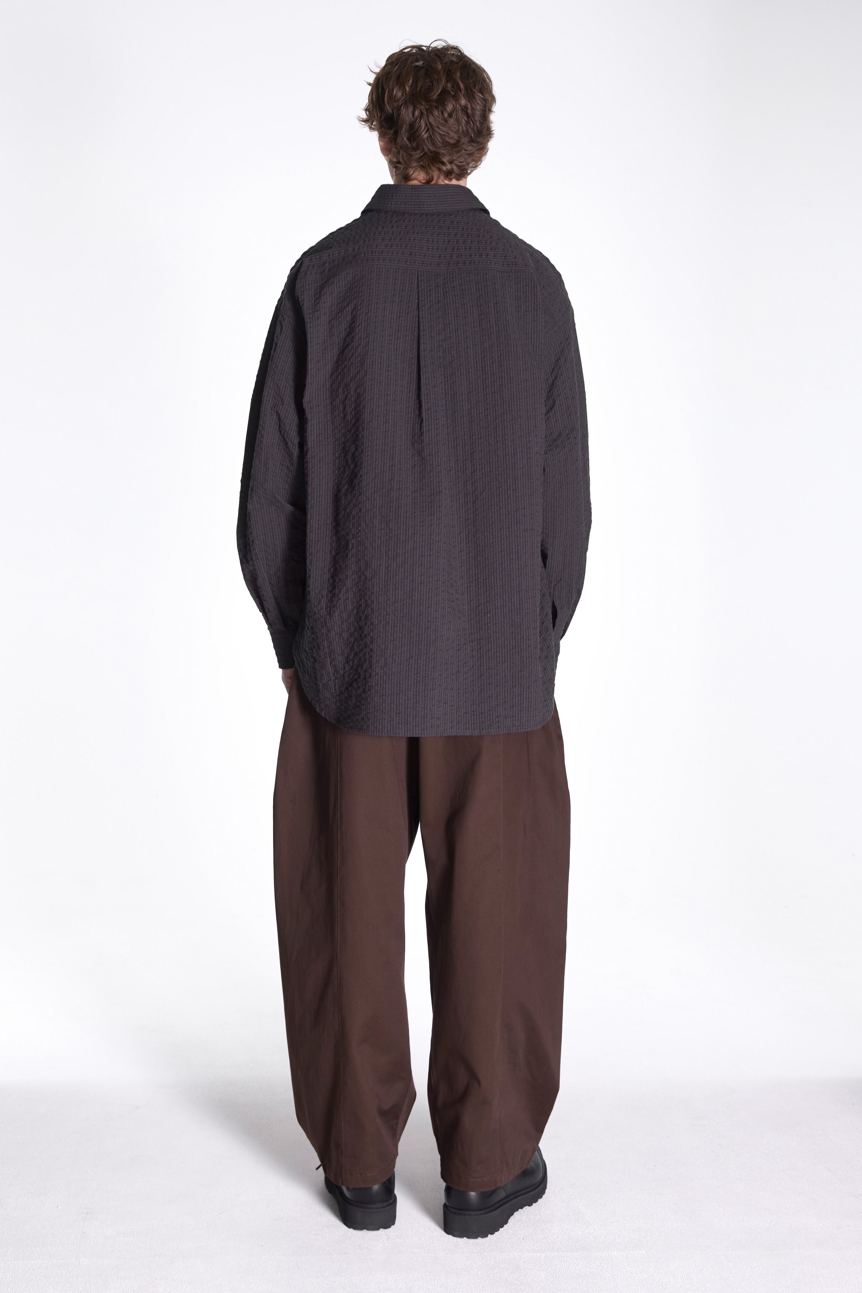 Chisholm Shirt Navy Brown Chk