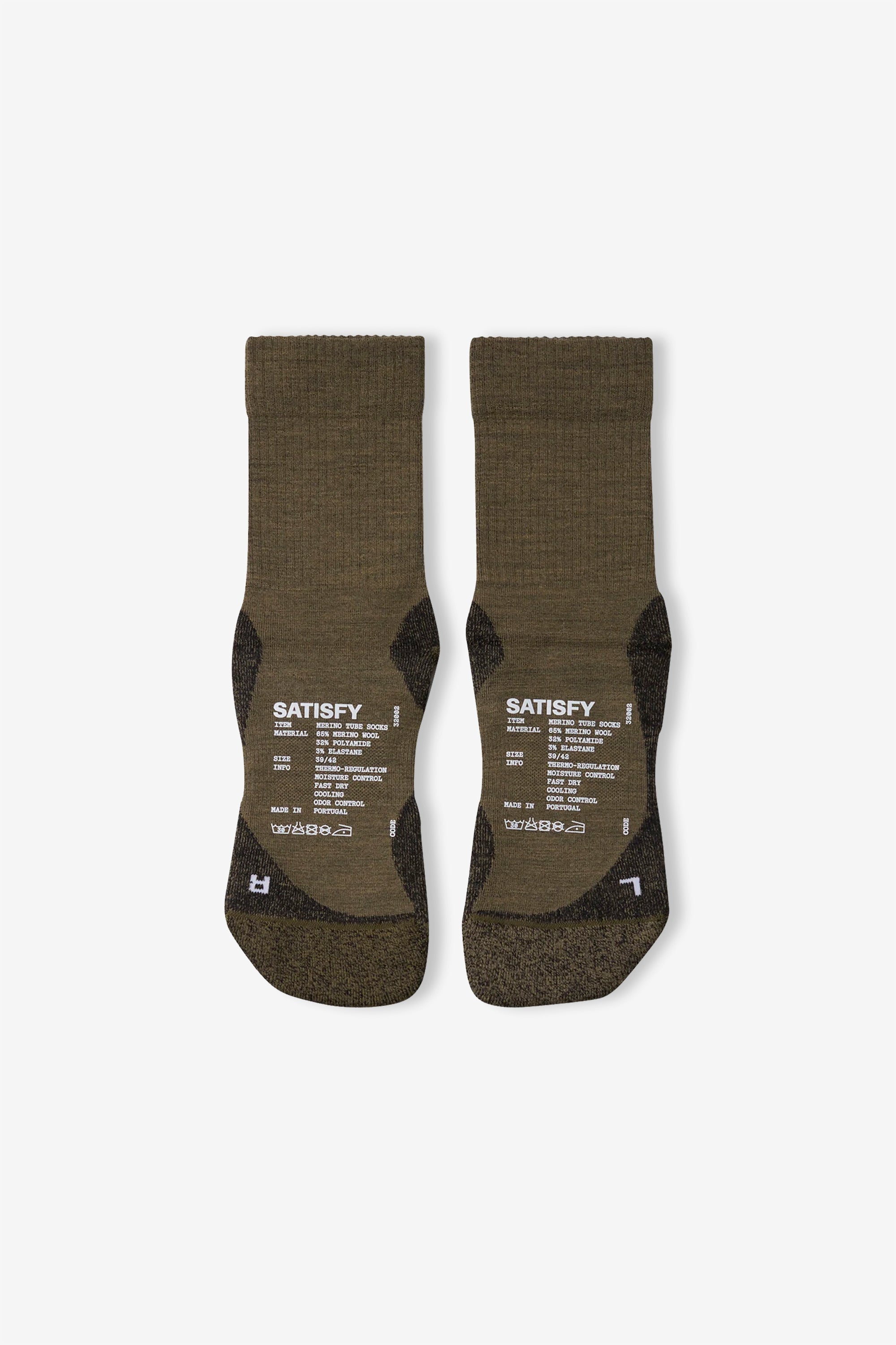 Merino Nylon Tube Socks Dark Olive
