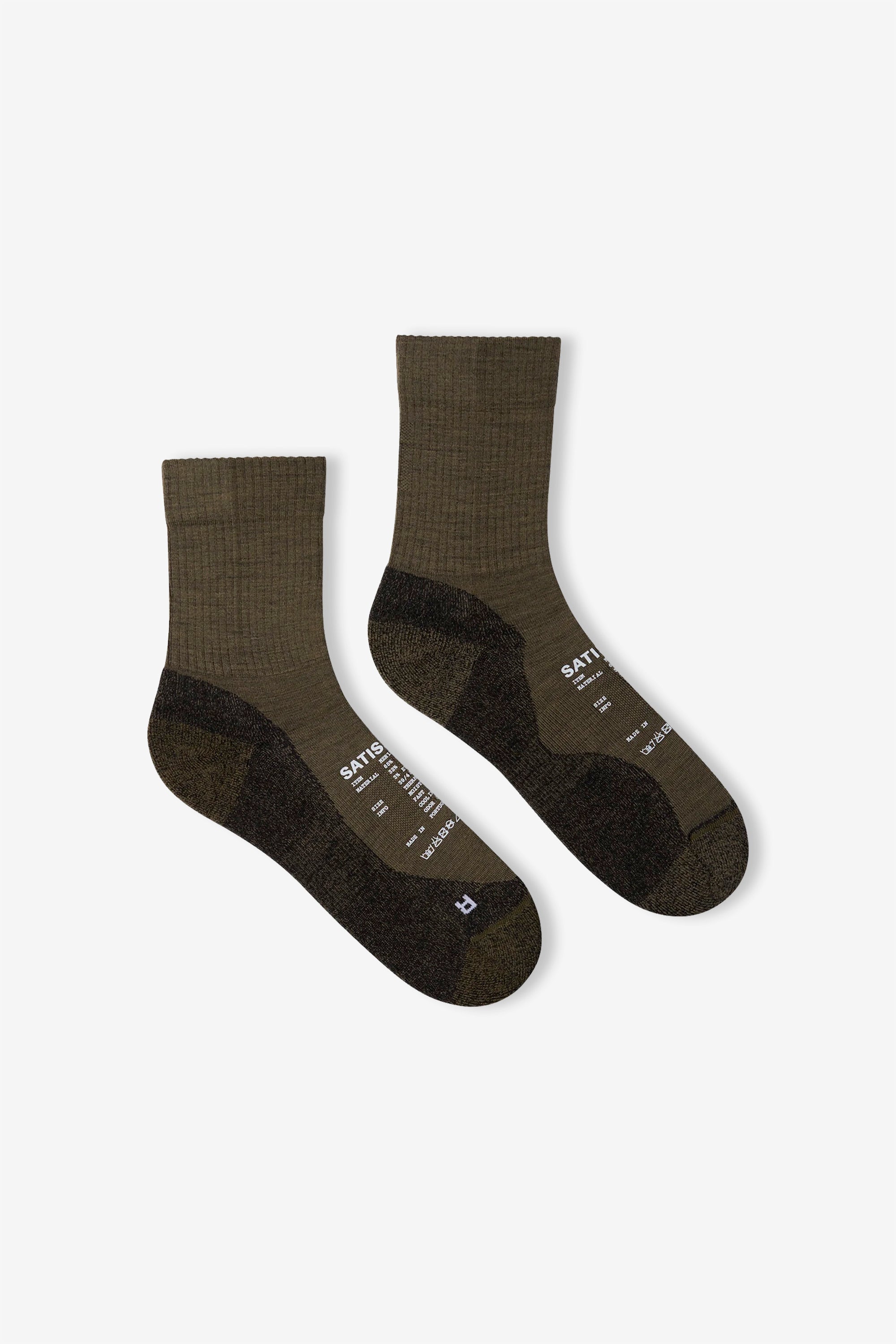 Merino Nylon Tube Socks Dark Olive