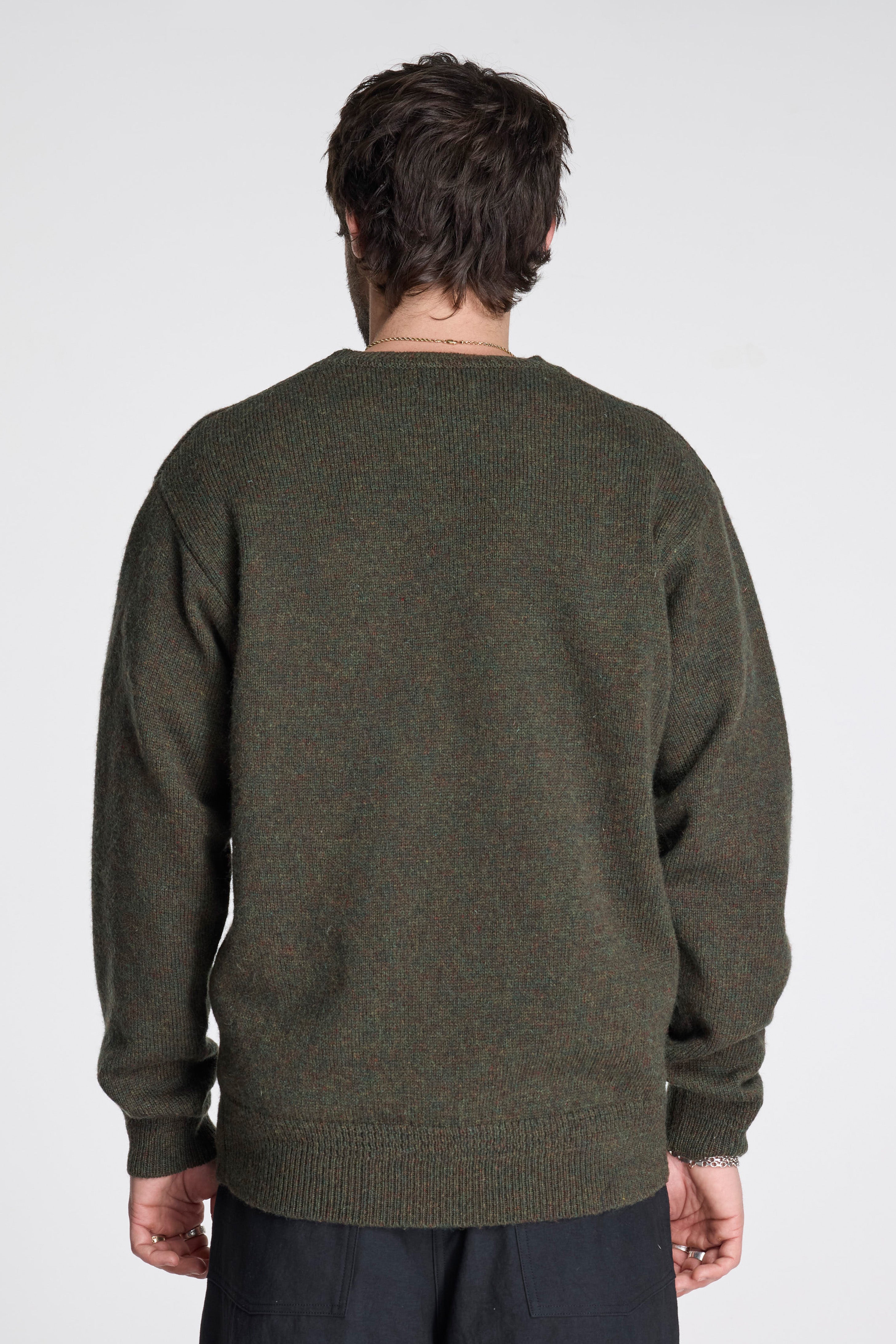 Shetland Wool Crew Camo Heather
