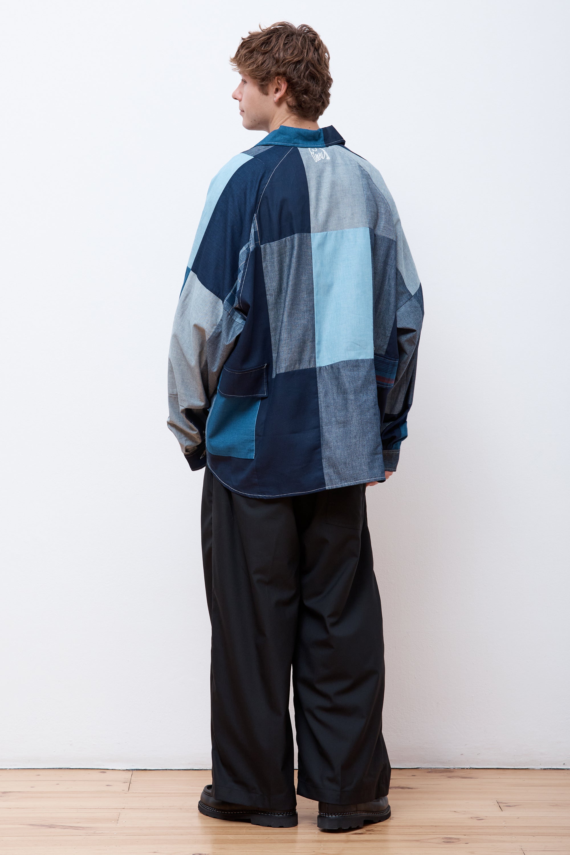 Multi Big Pocket Shirt Indigo