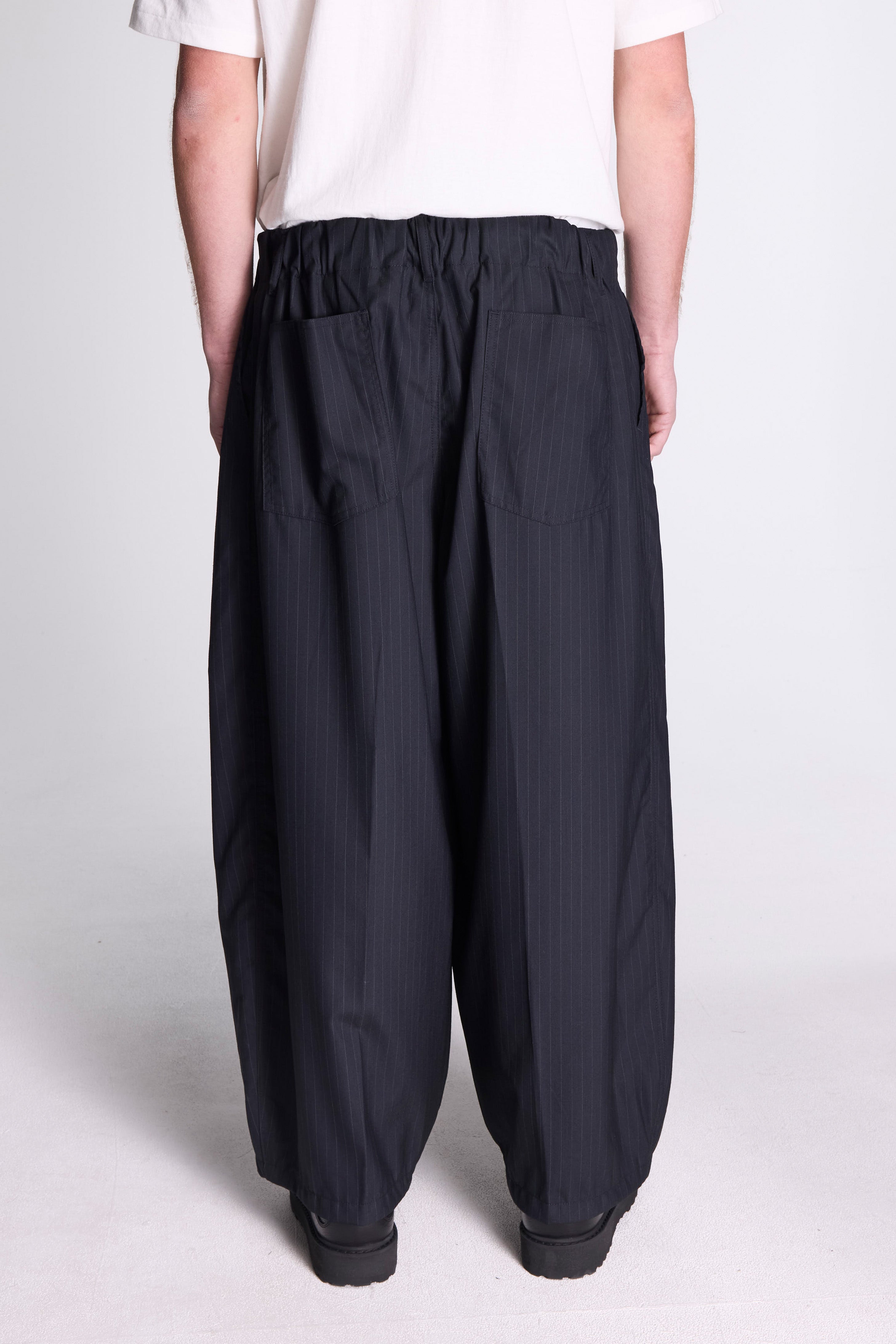 Circular Pants Black Stripe