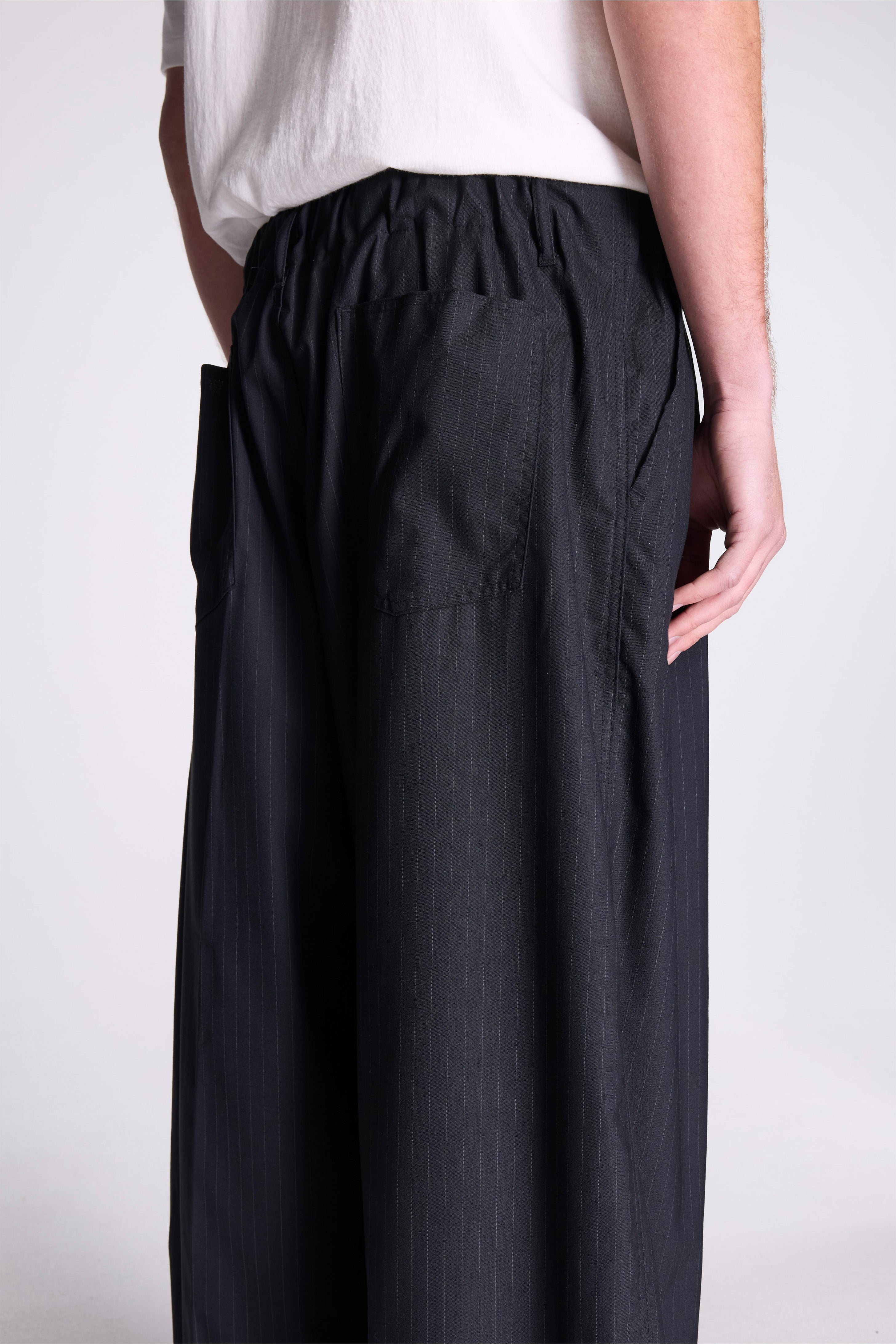 Circular Pants Black Stripe