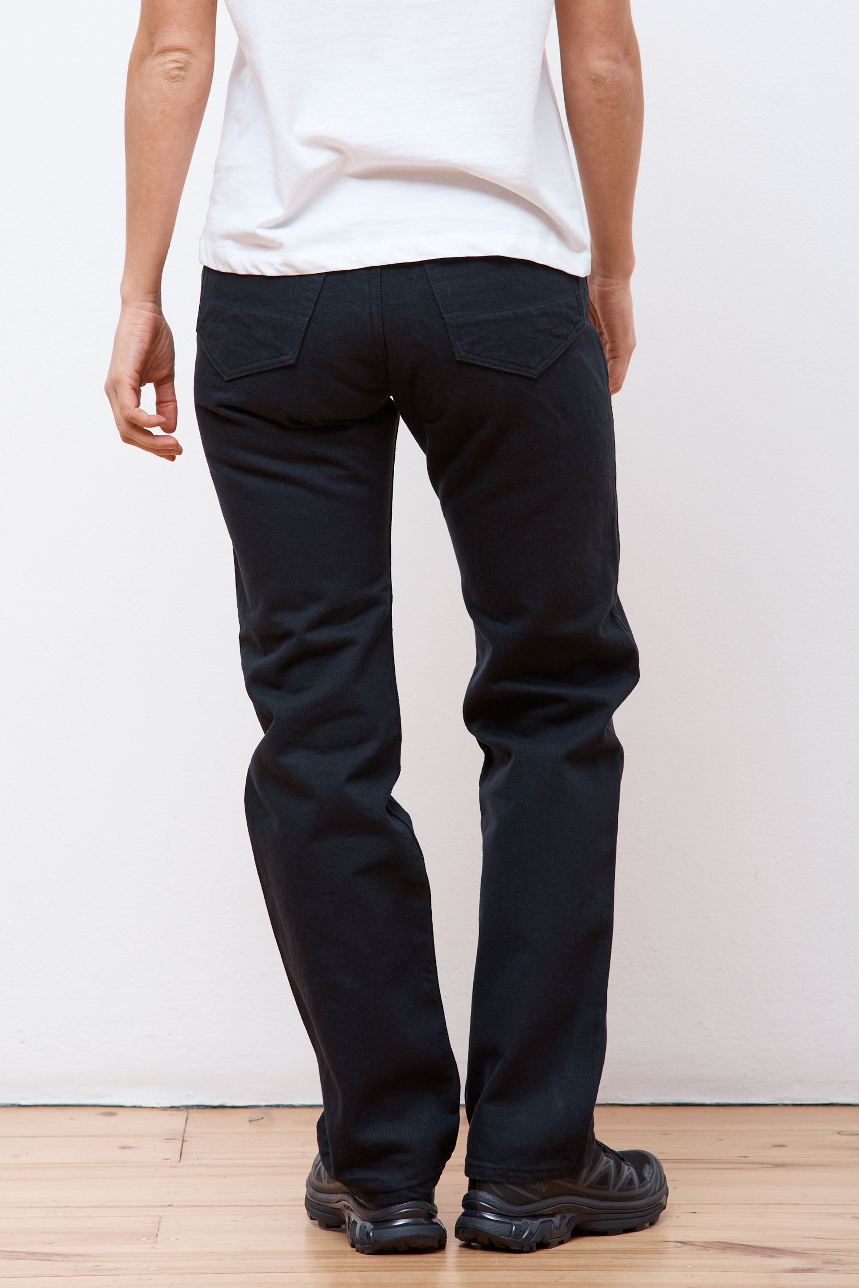 Recycled Cotton 5 Pocket Denim Regular Black