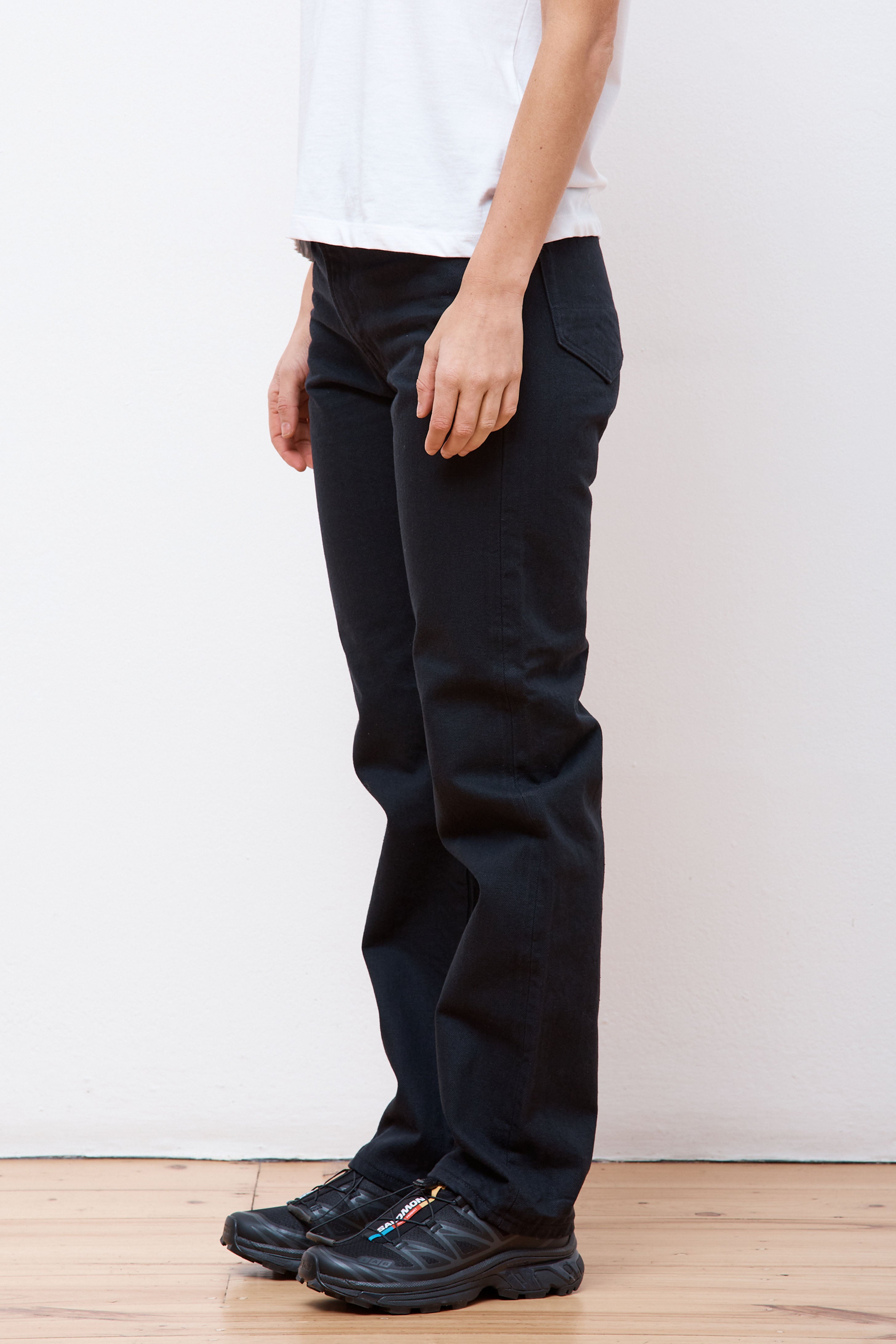 Recycled Cotton 5 Pocket Denim Regular Black