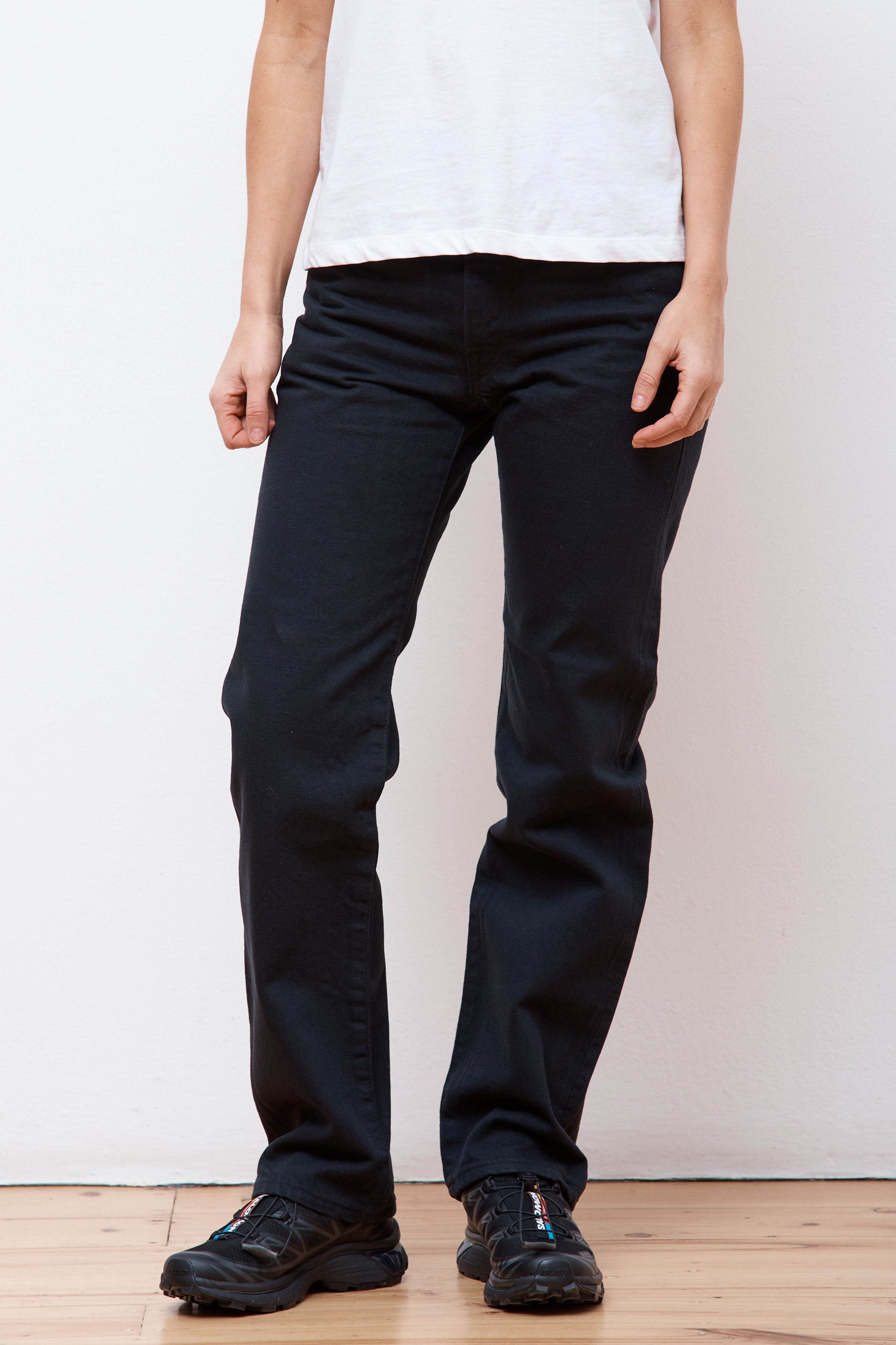 Recycled Cotton 5 Pocket Denim Regular Black