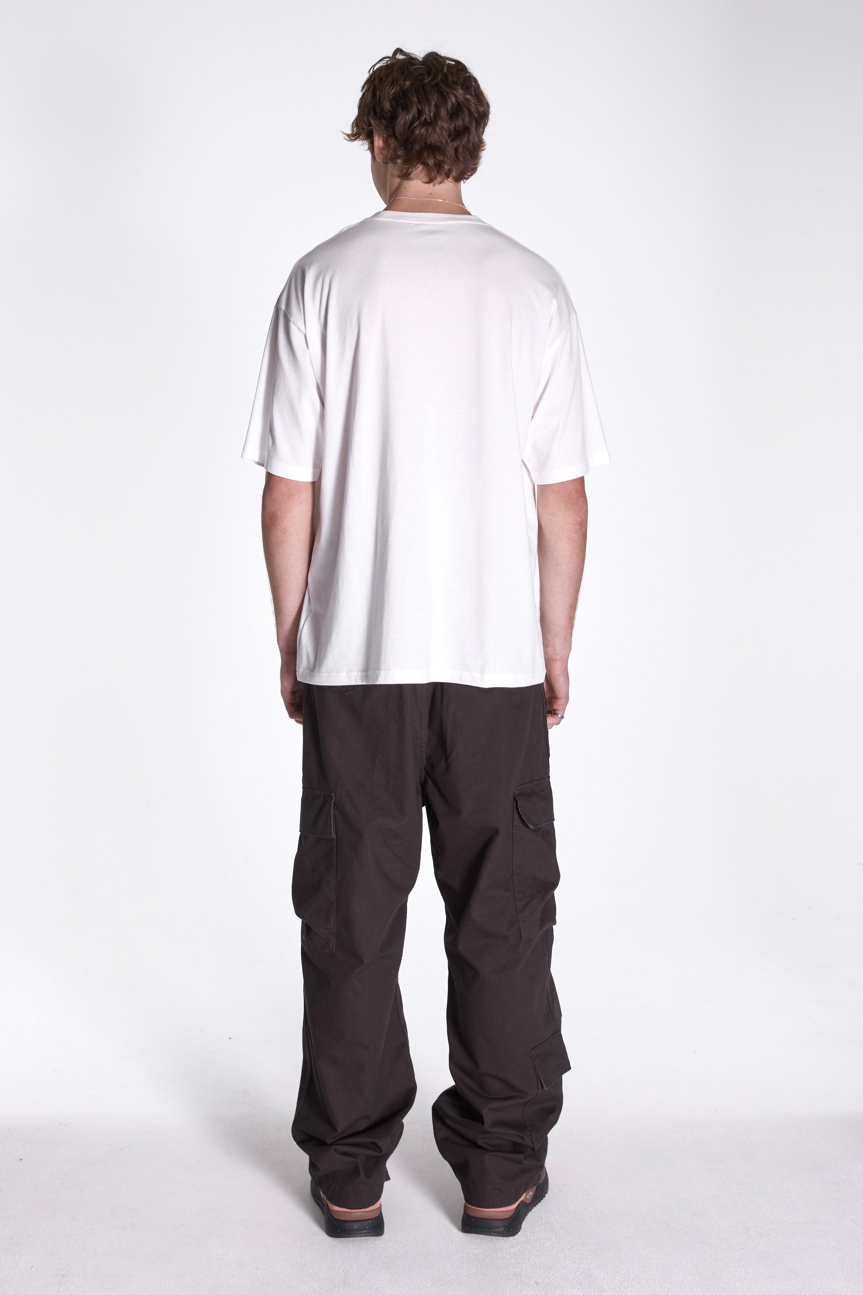 Soft Cotton Relaxed Logo T-Shirt Off White