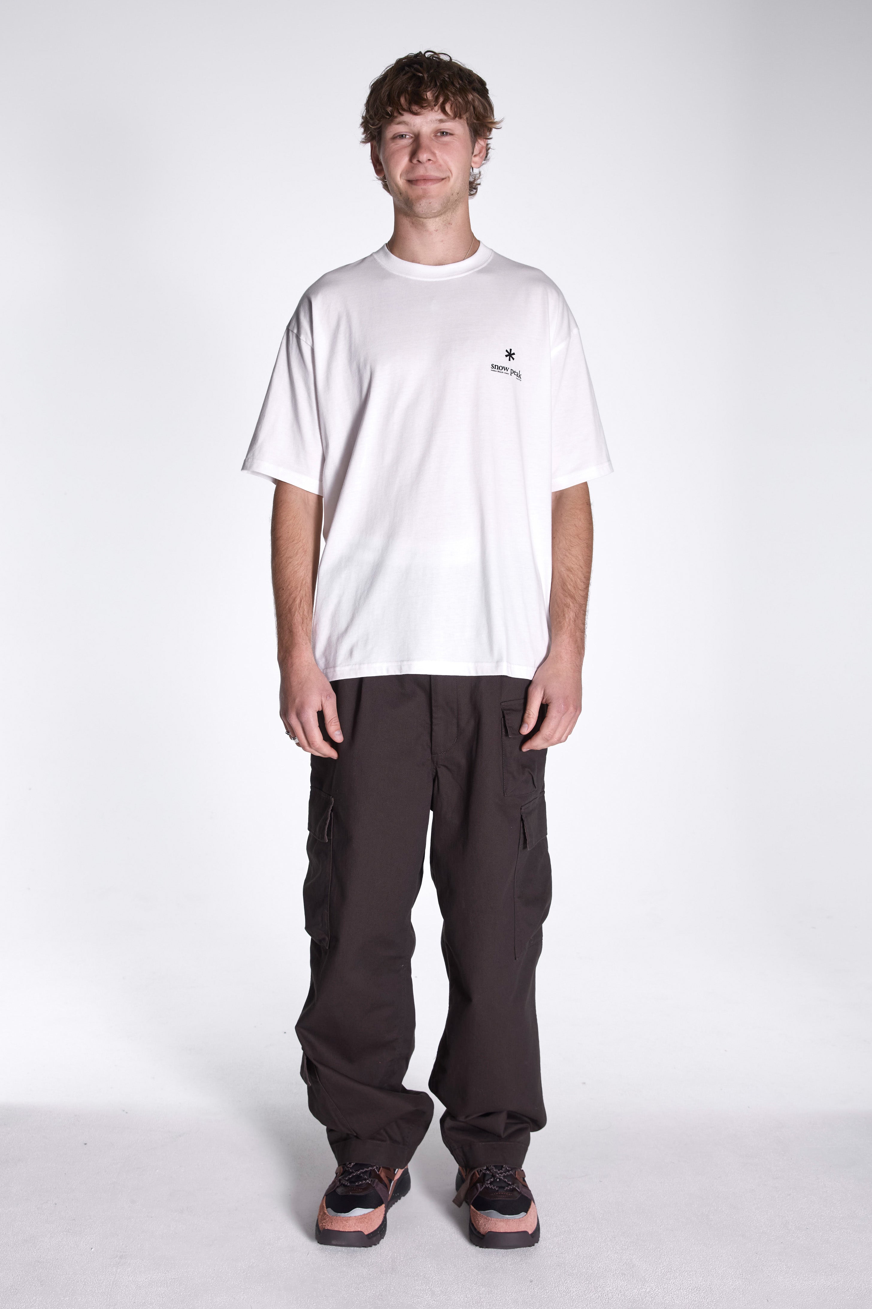 Soft Cotton Relaxed Logo T-Shirt Off White