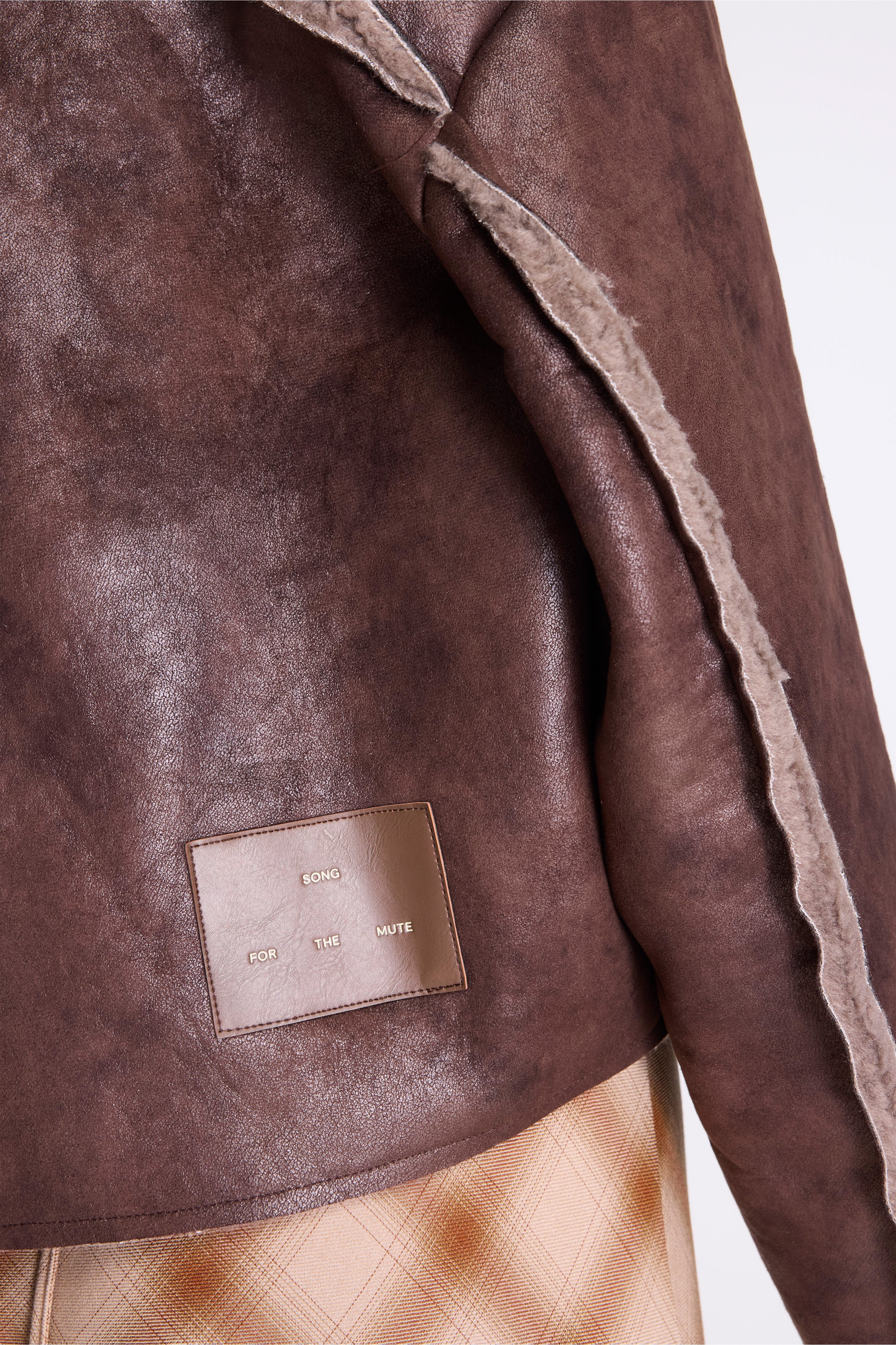 Button Up Patch Pocket Jacket Brown