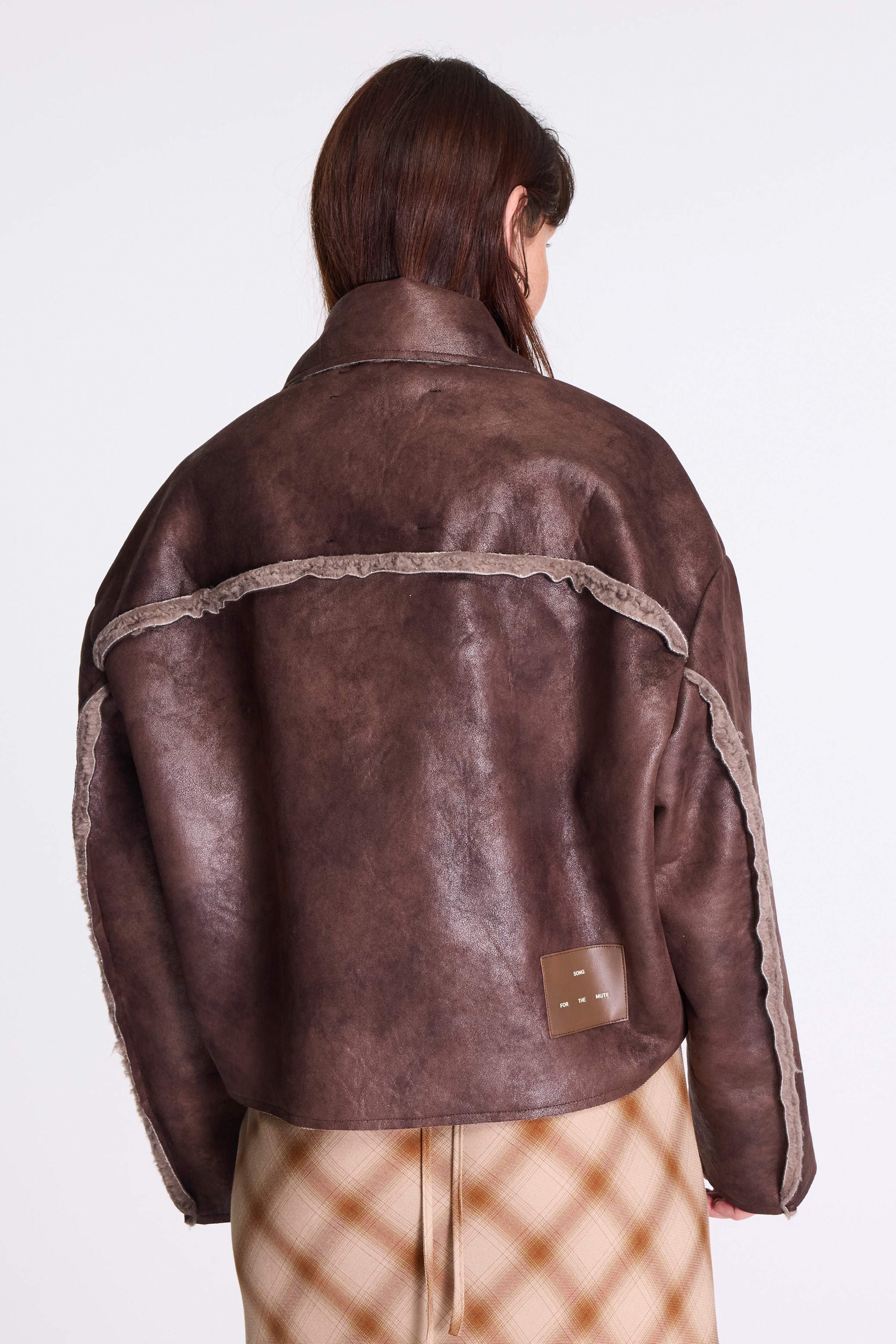 Button Up Patch Pocket Jacket Brown