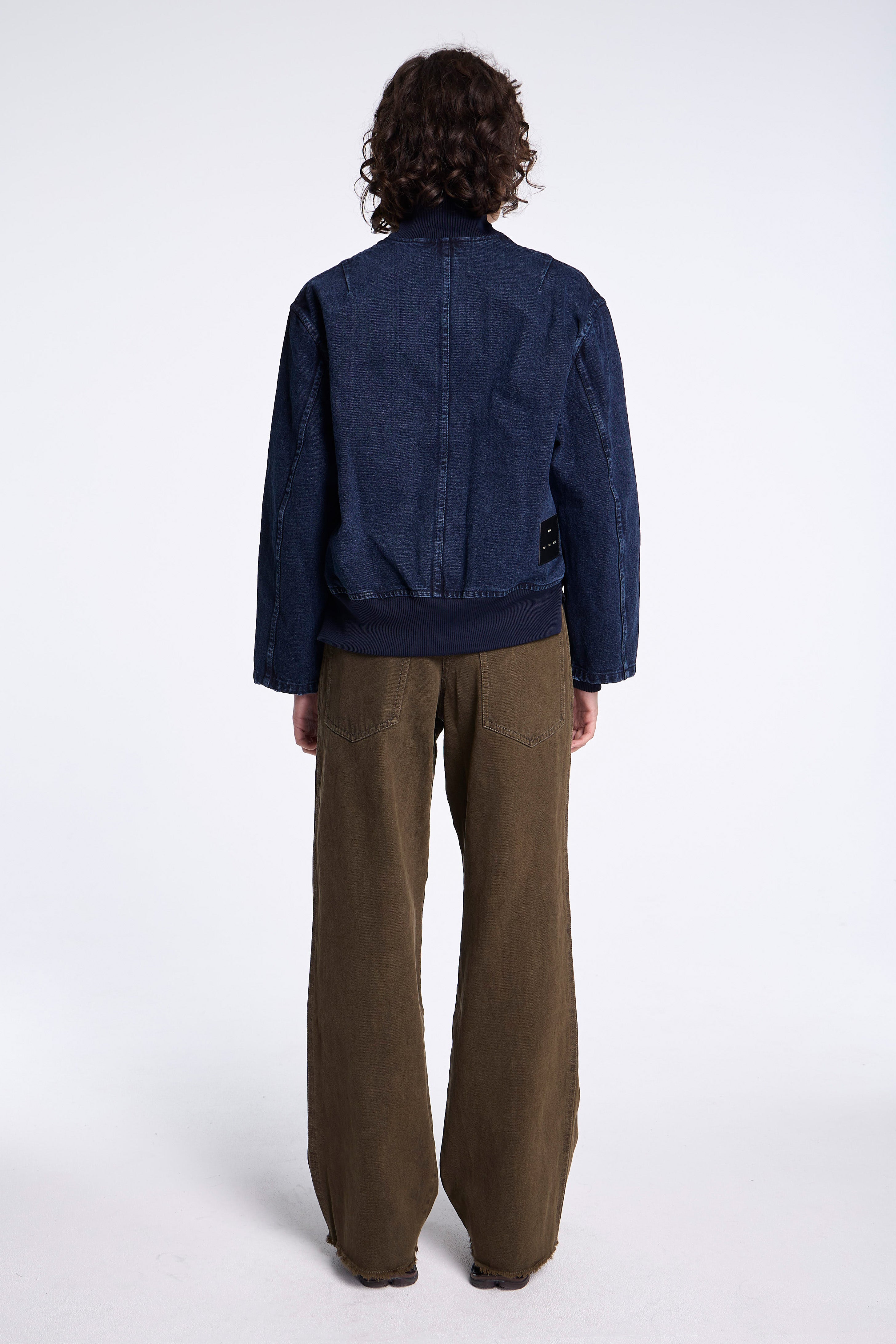 Deconstructed Bomber Indigo