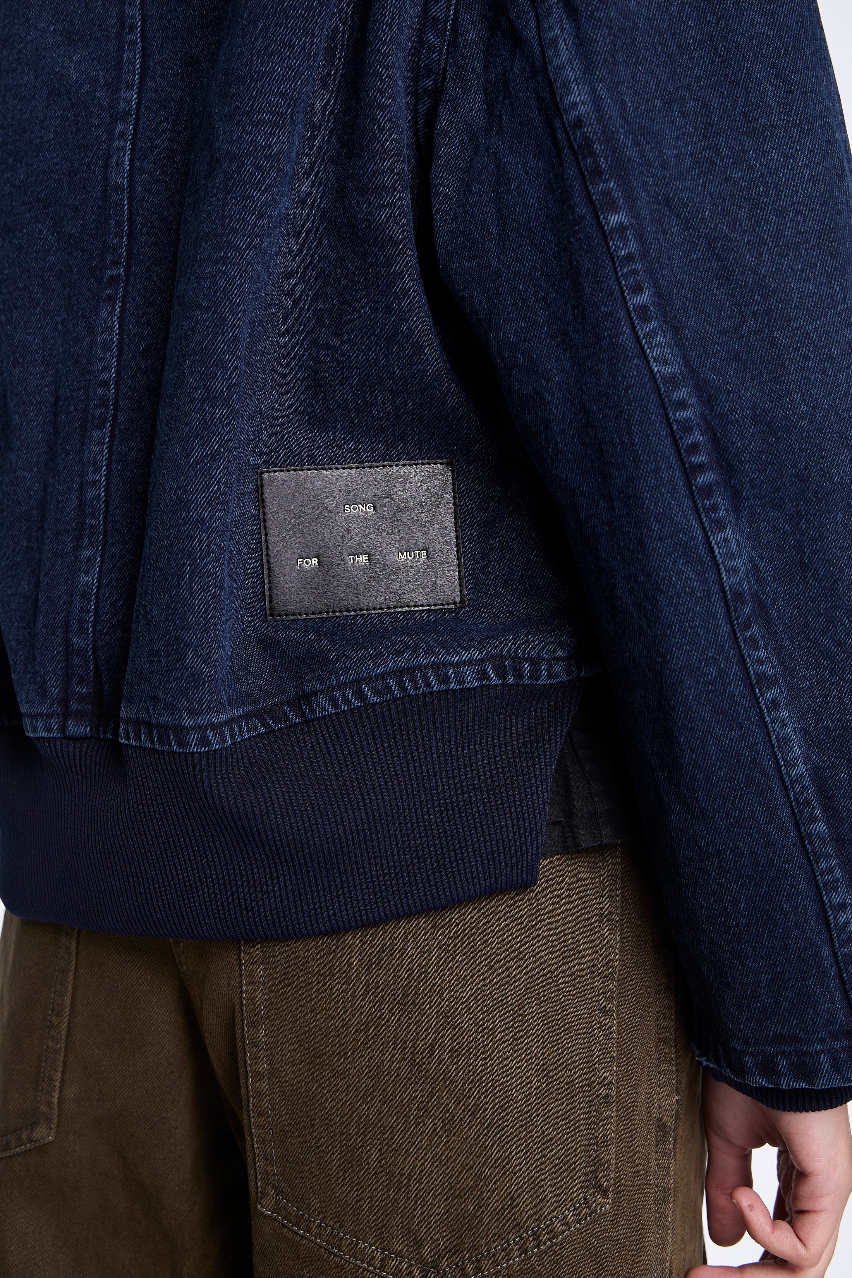 Deconstructed Bomber Indigo