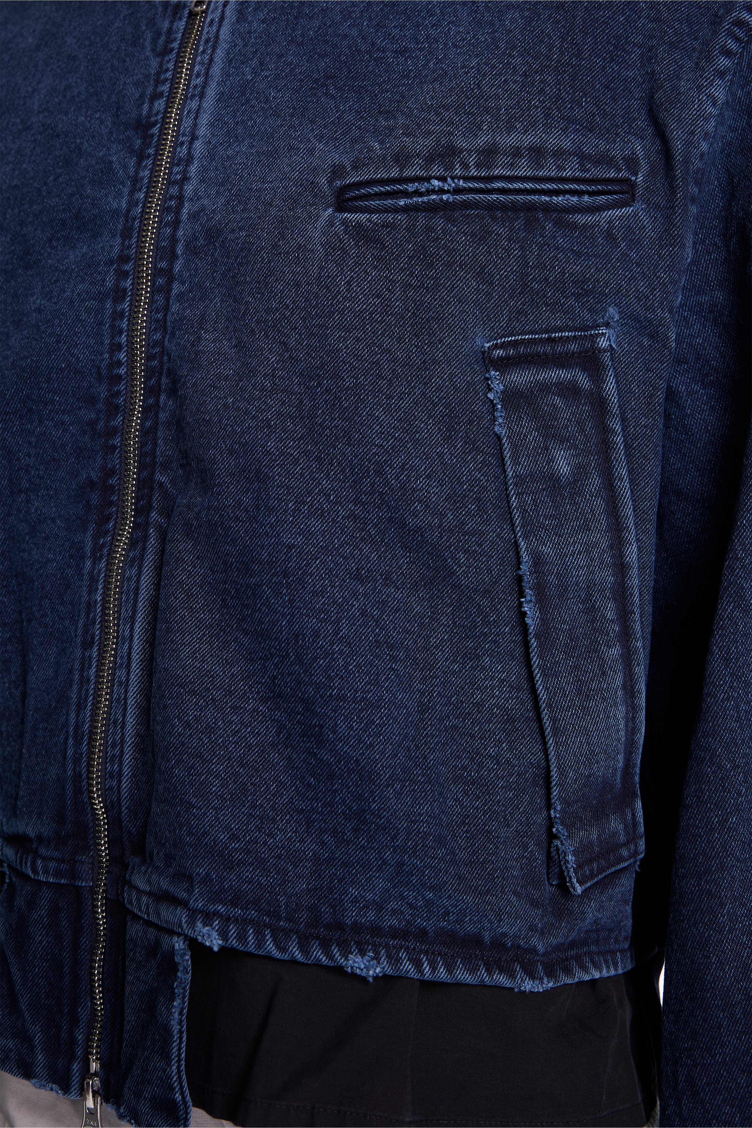 Deconstructed Bomber Indigo