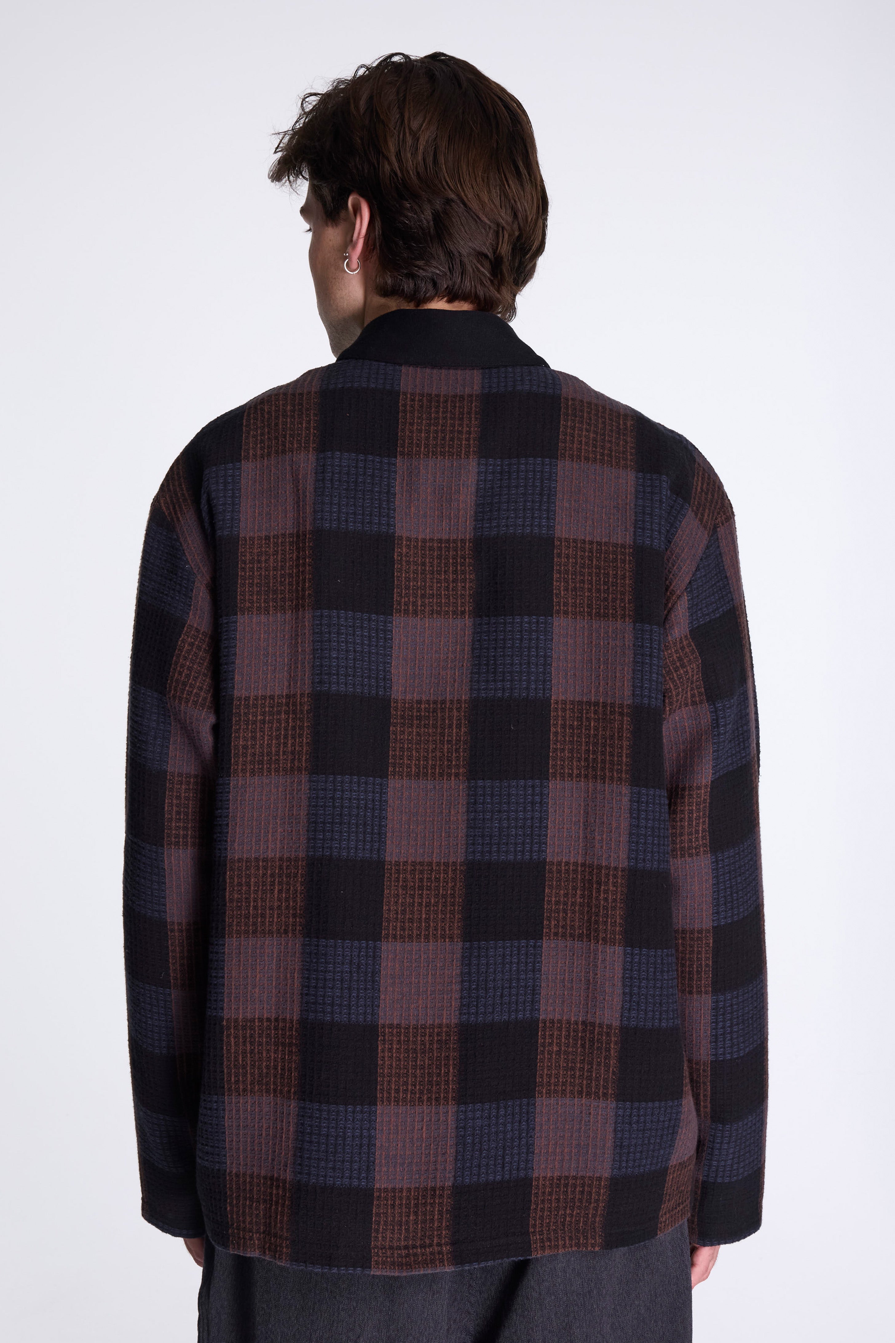 L/S Polo Black Check