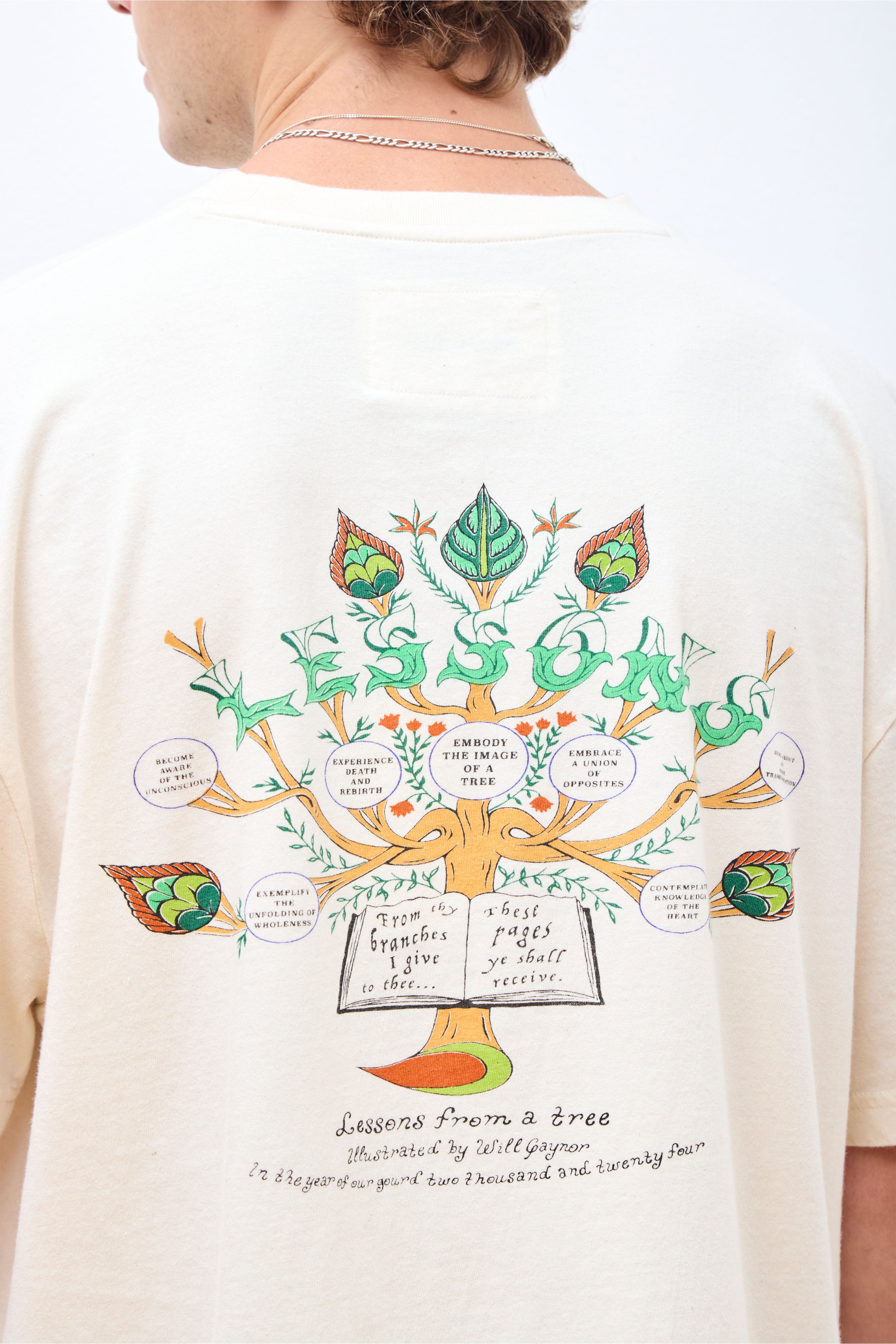 Grateful Tee SS Ecru Lesson
