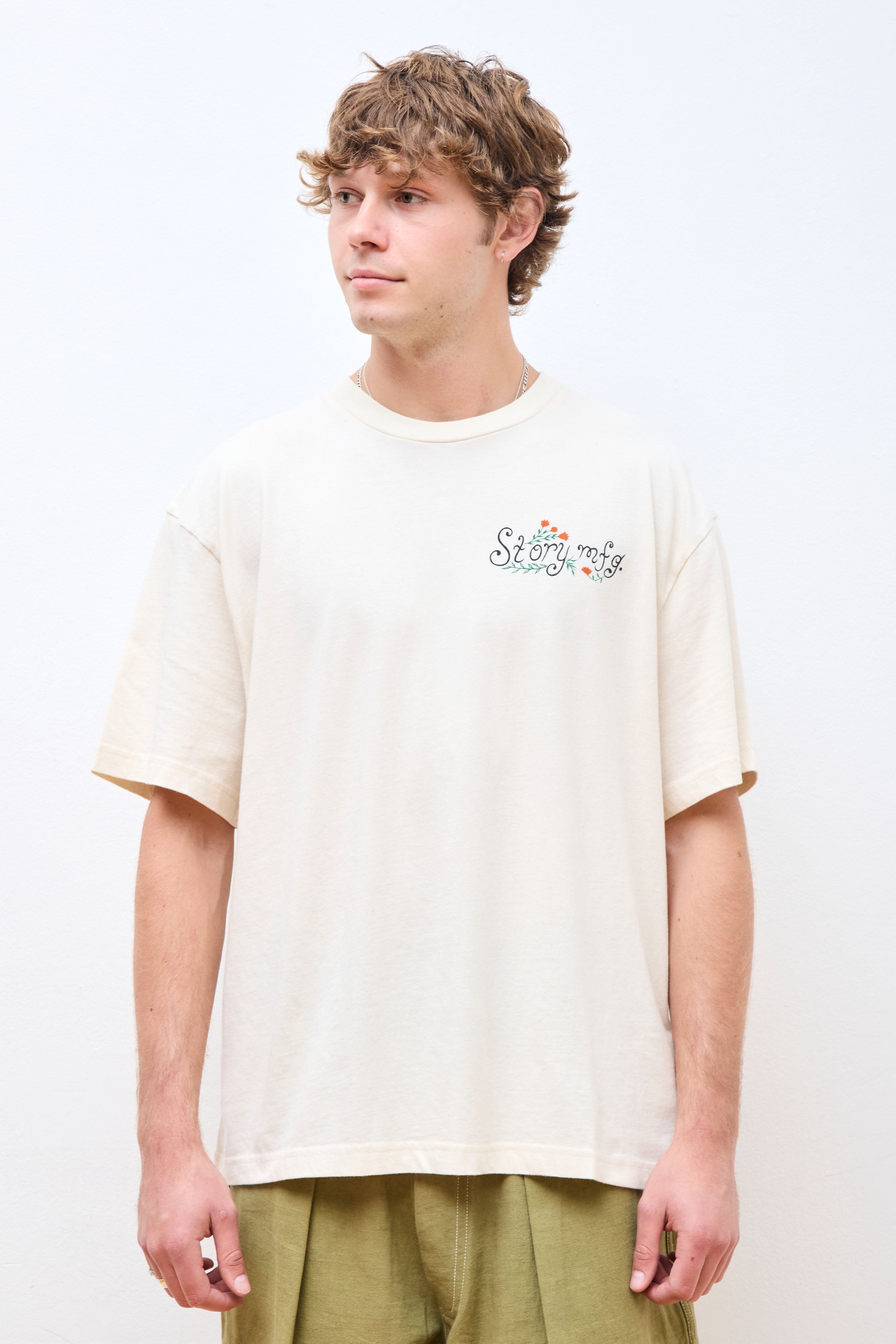 Grateful Tee SS Ecru Lesson