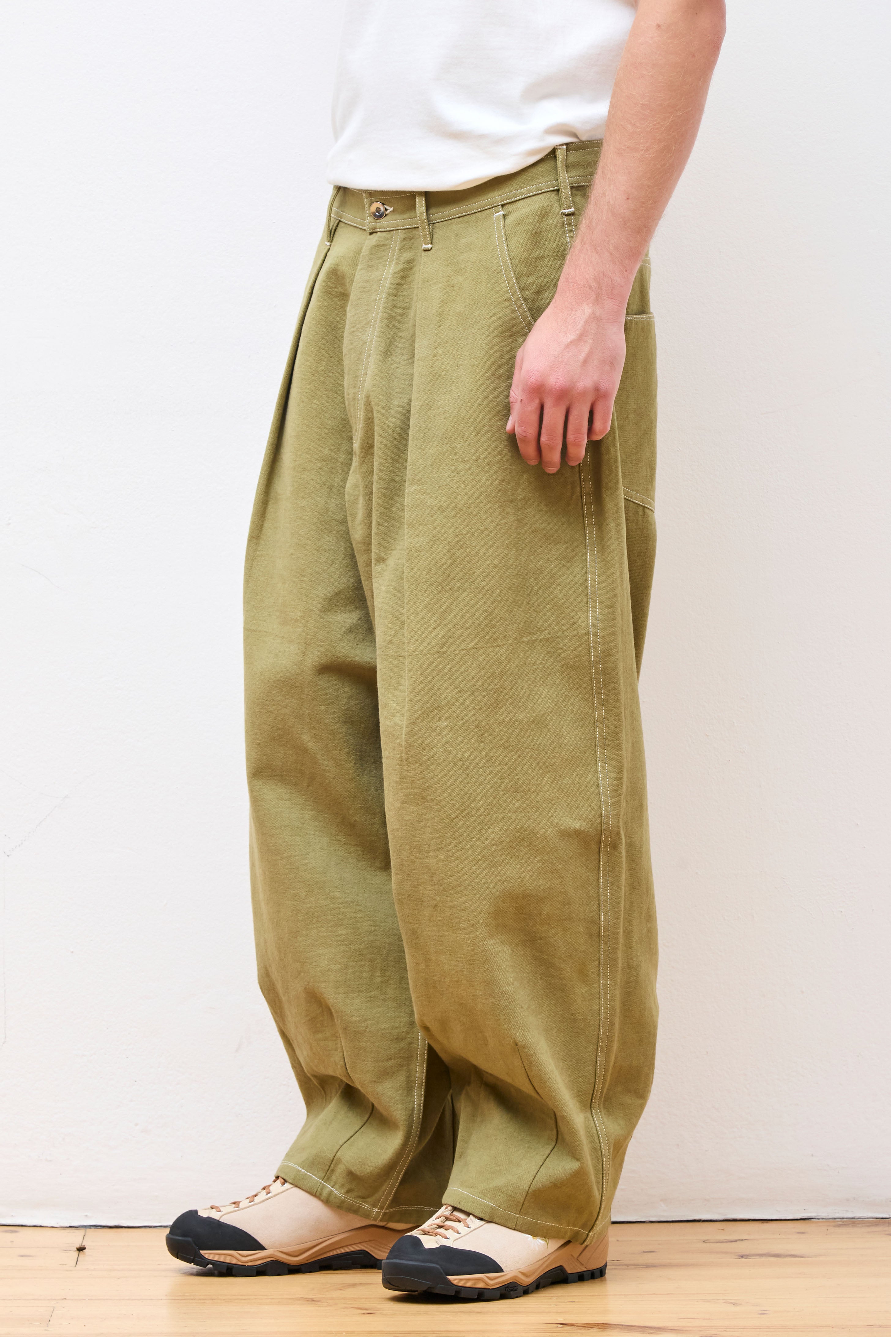 Lush Pants Olive Wonky-Wear