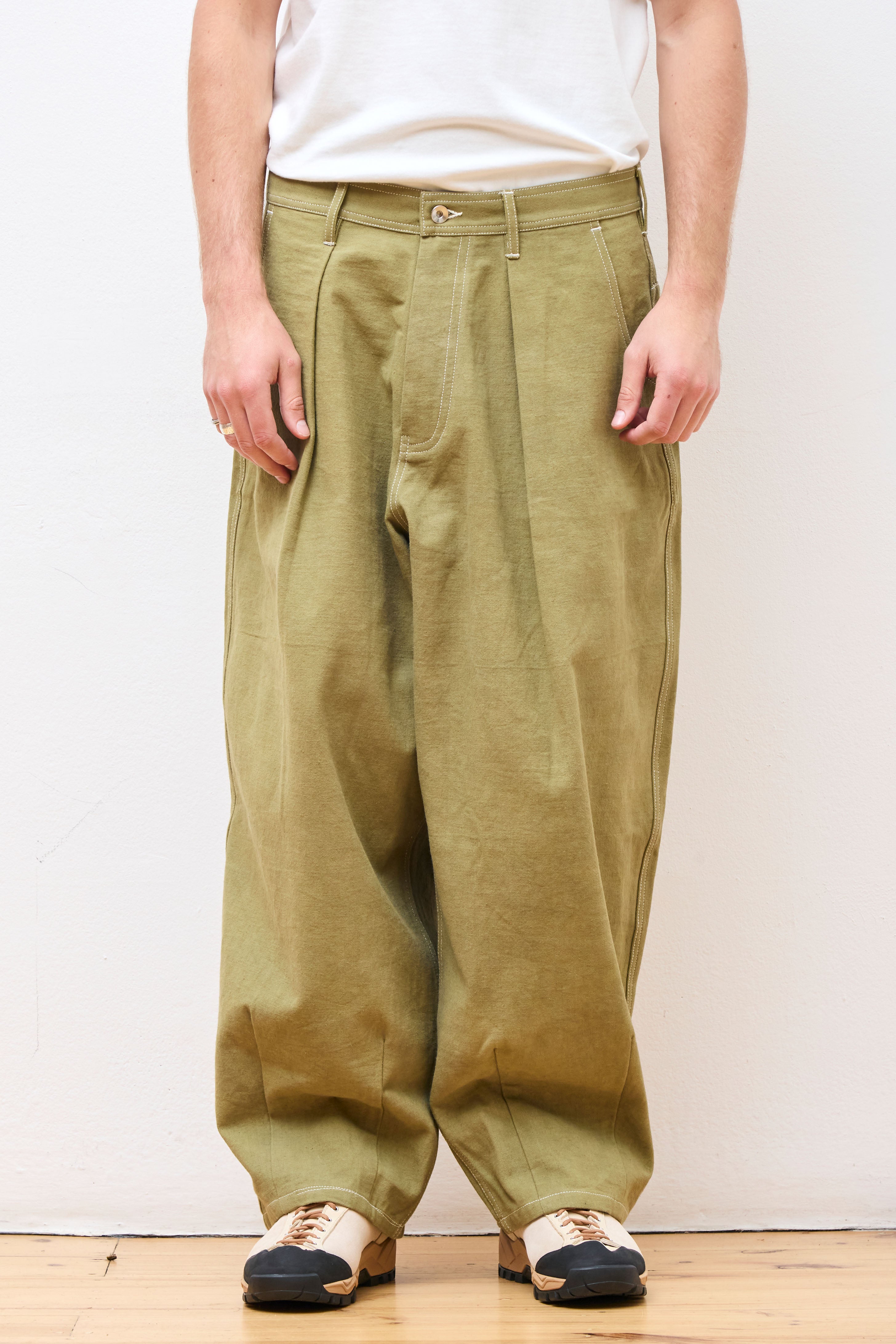 Lush Pants Olive Wonky-Wear
