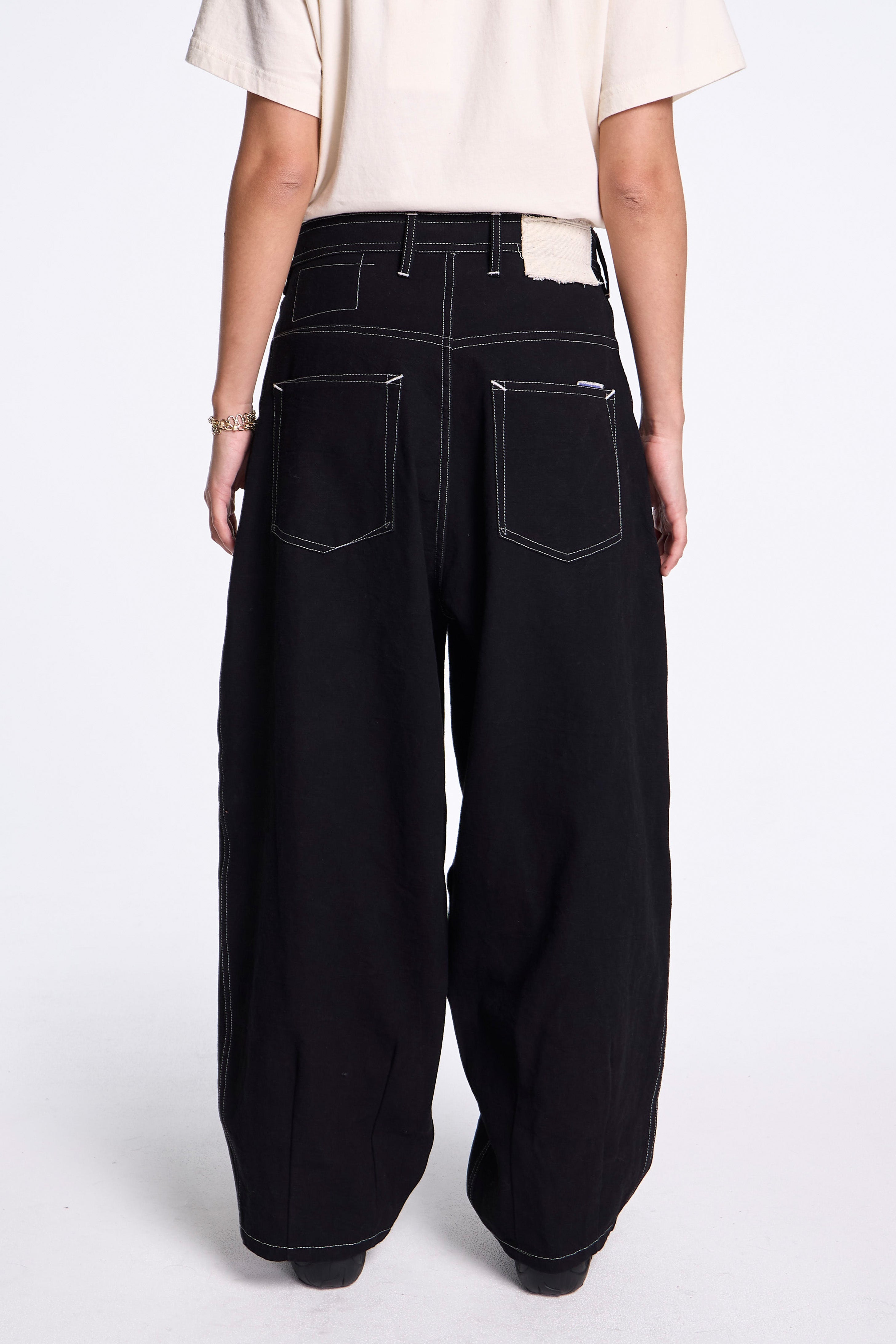 Lush Pants Black Wonky-Wear