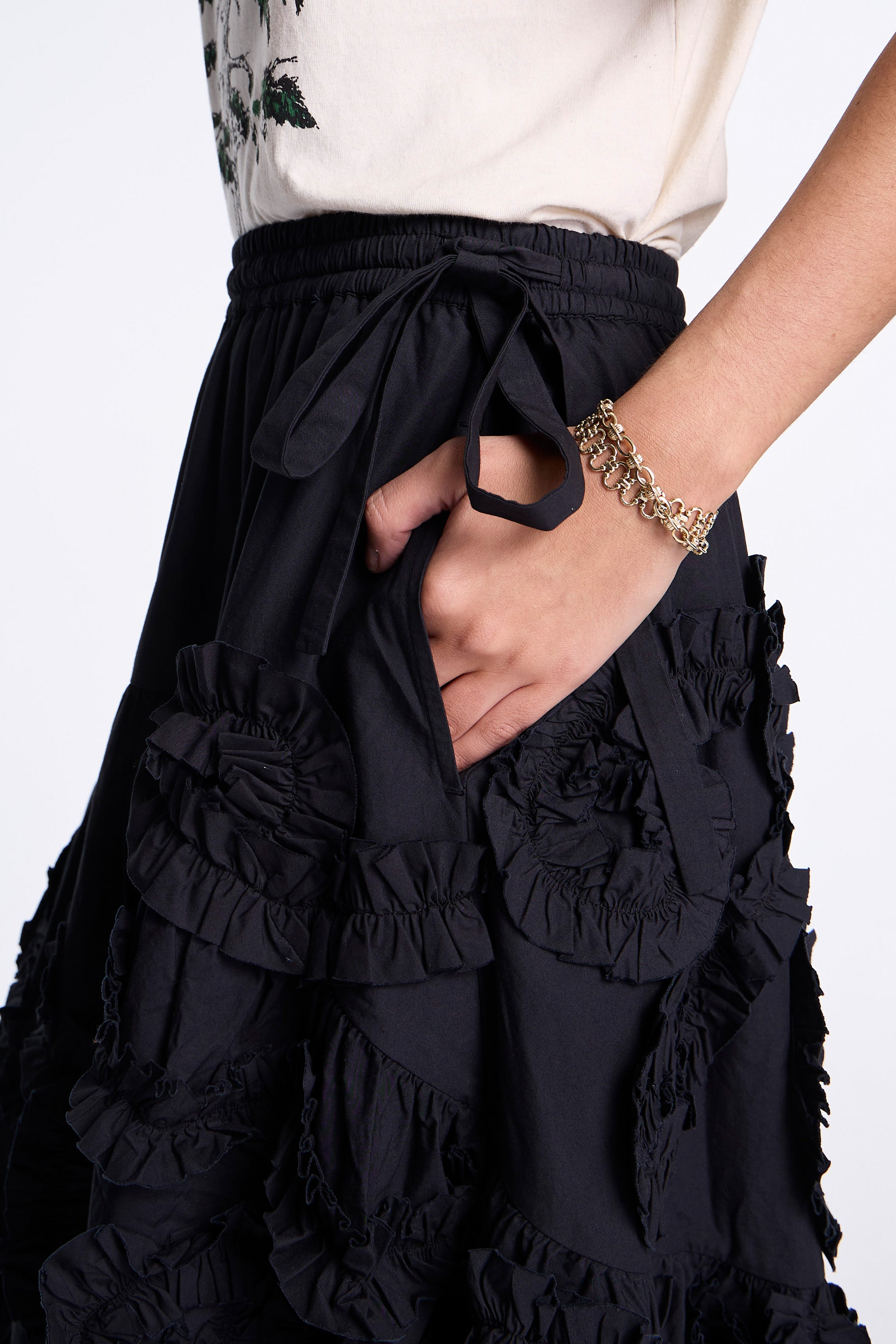 Orbit Skirt Black Fossil