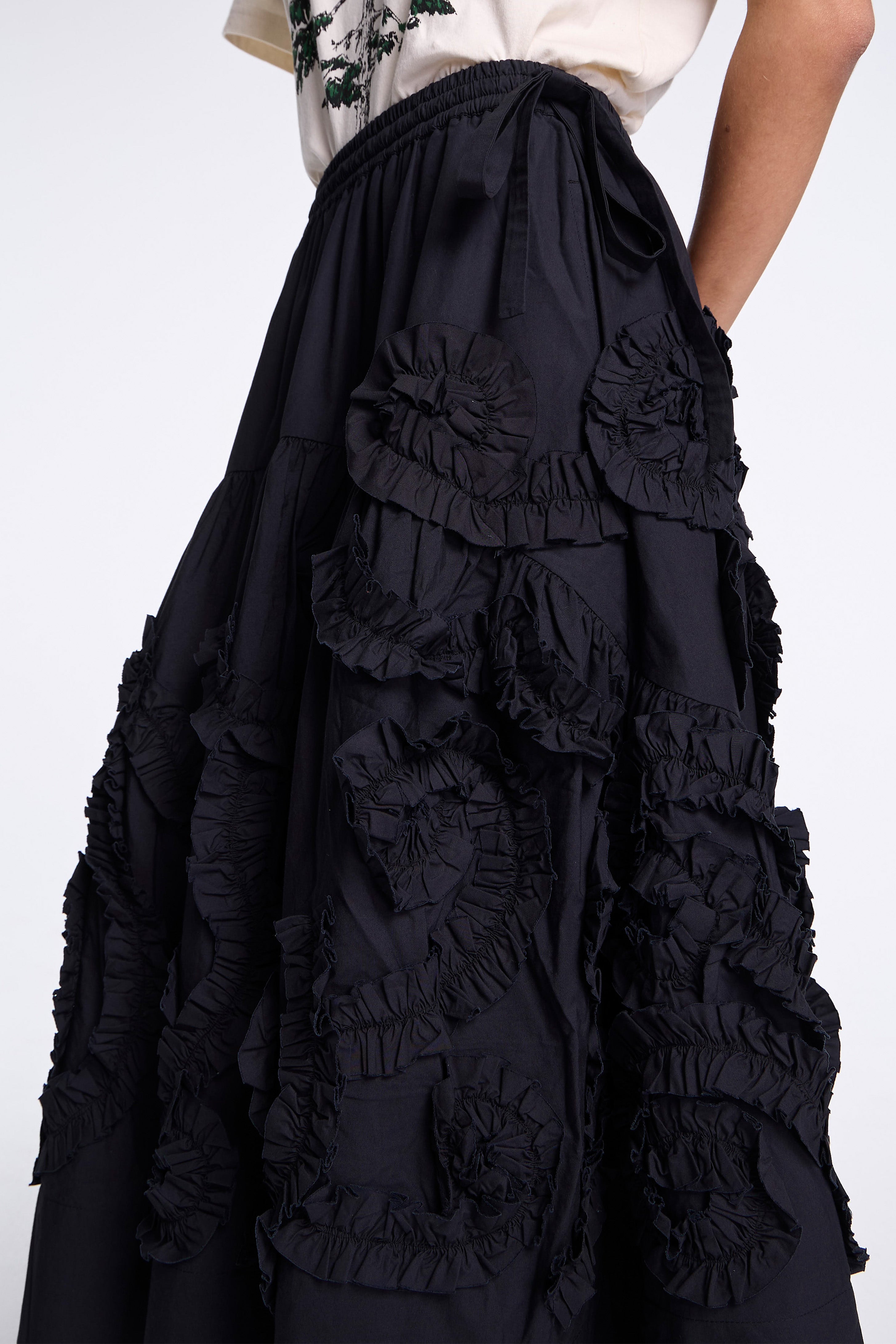 Orbit Skirt Black Fossil