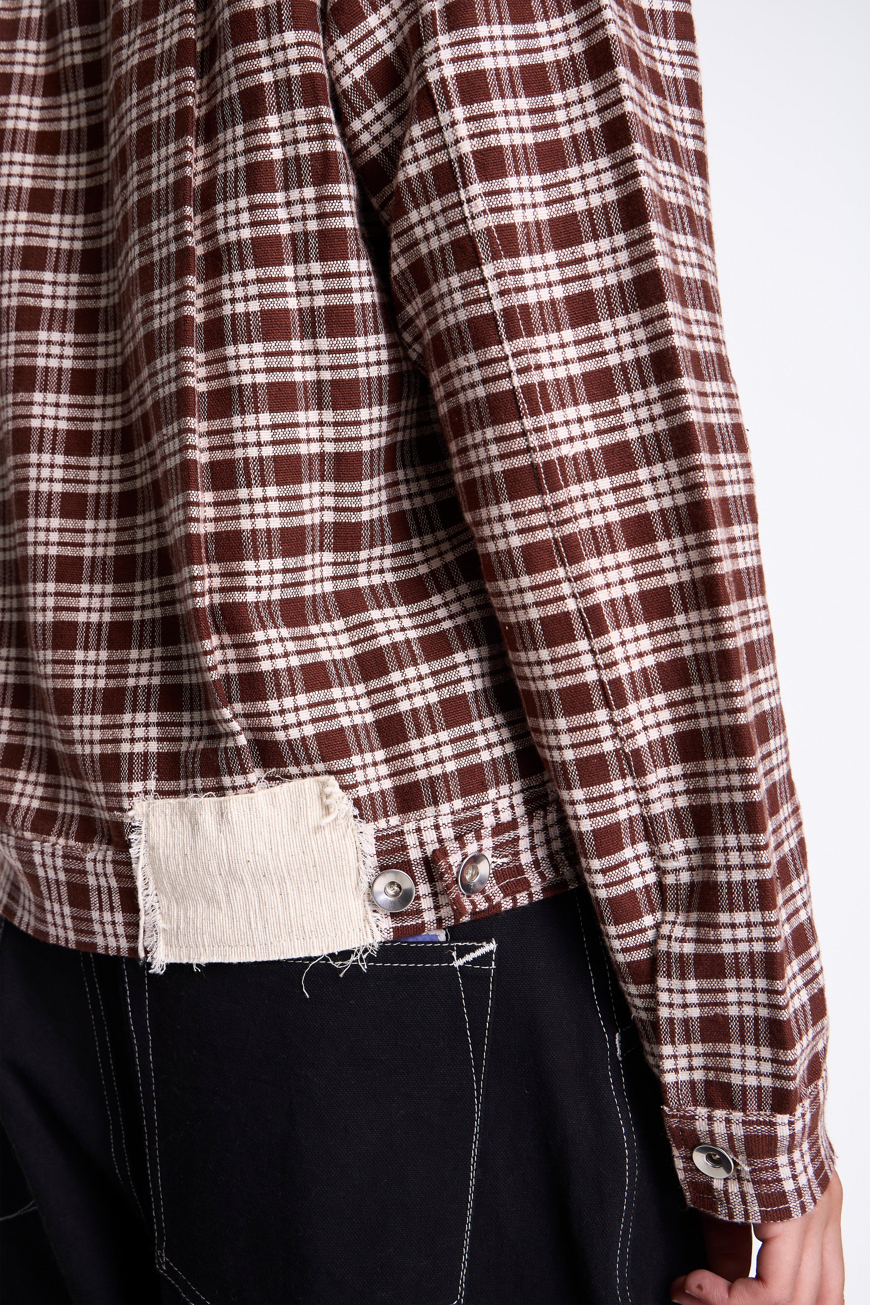 Tuesday Jacket Wood Check Handloom