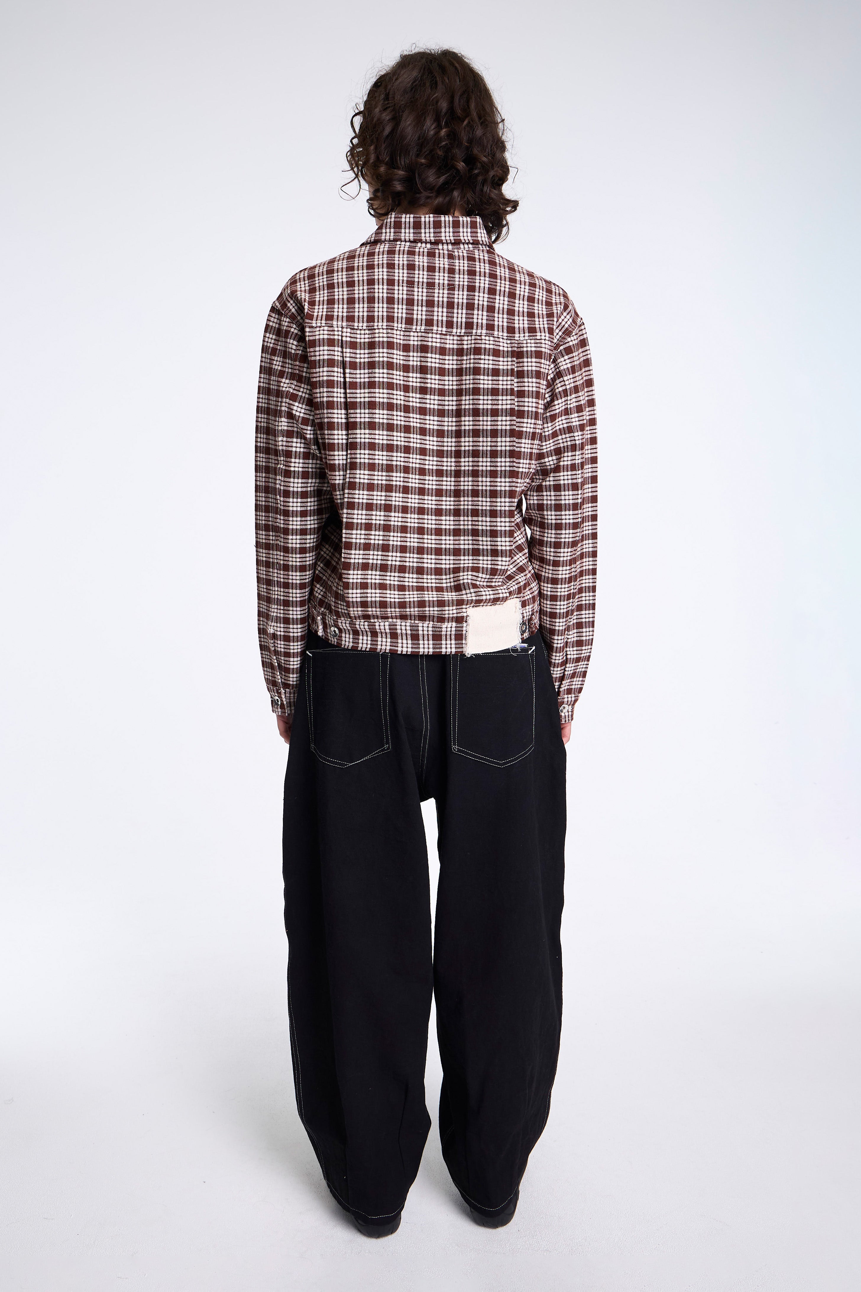 Tuesday Jacket Wood Check Handloom