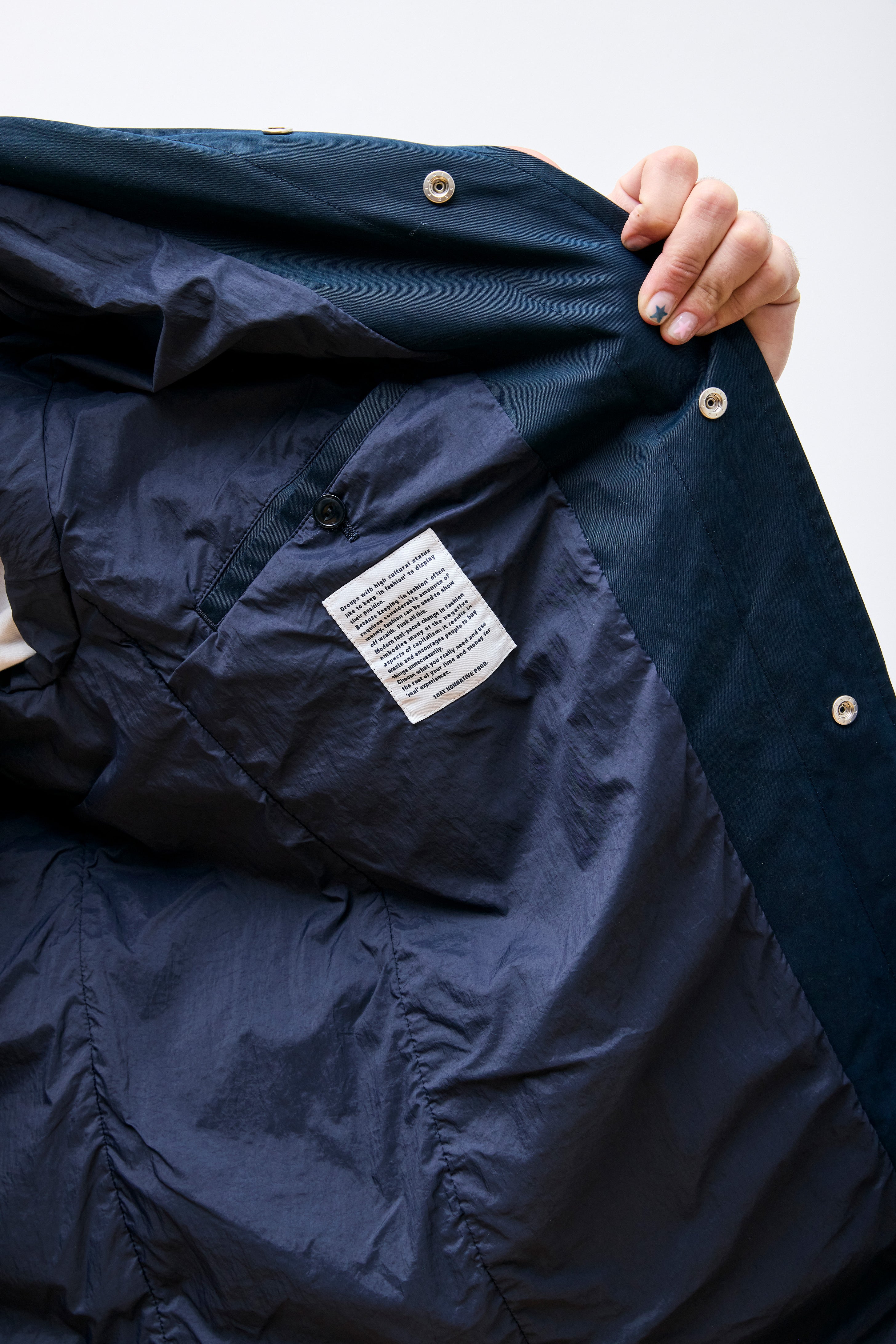 Stranger Long Coat Dk. Navy