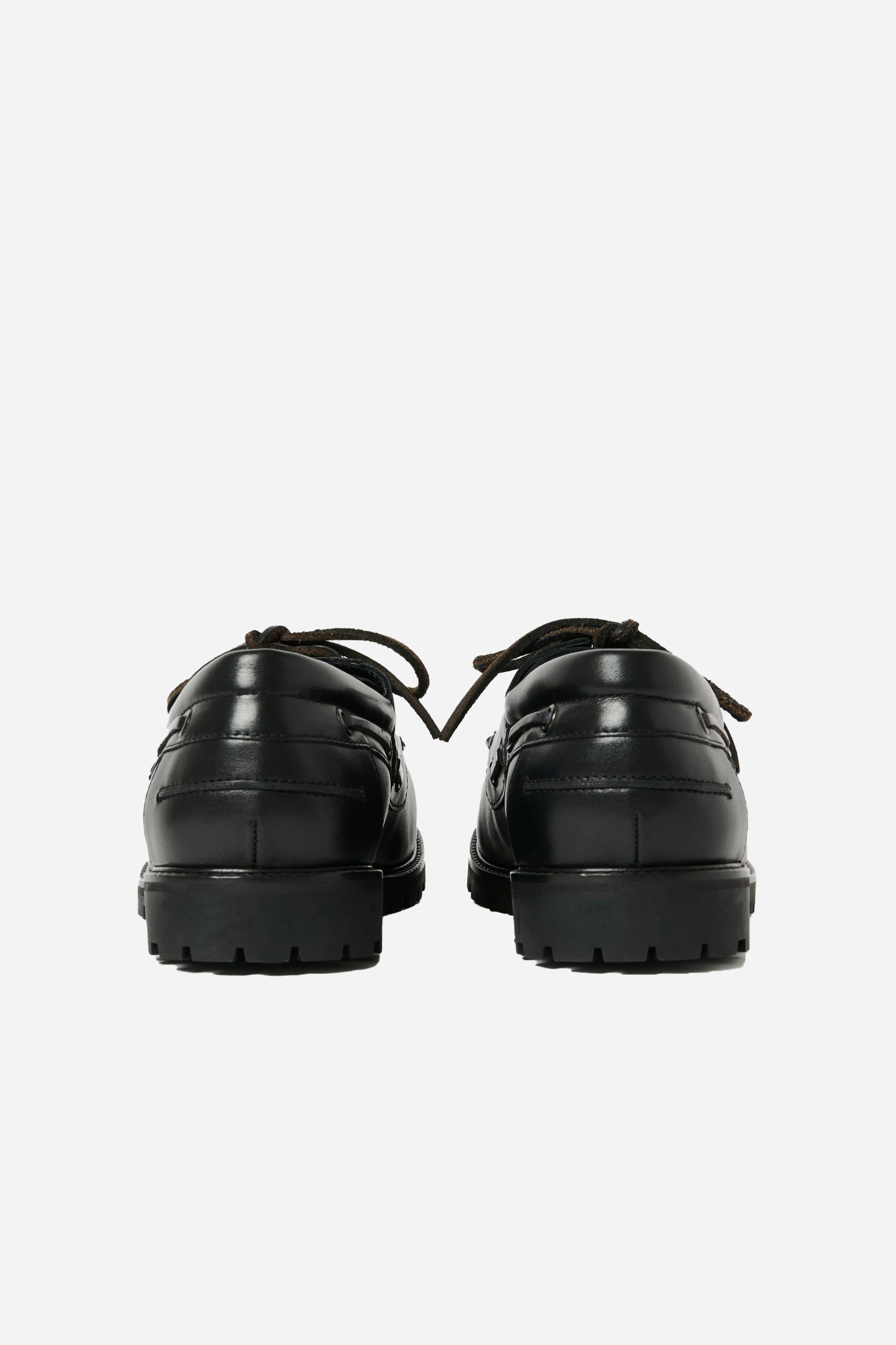 Guston Boat Shoe Black