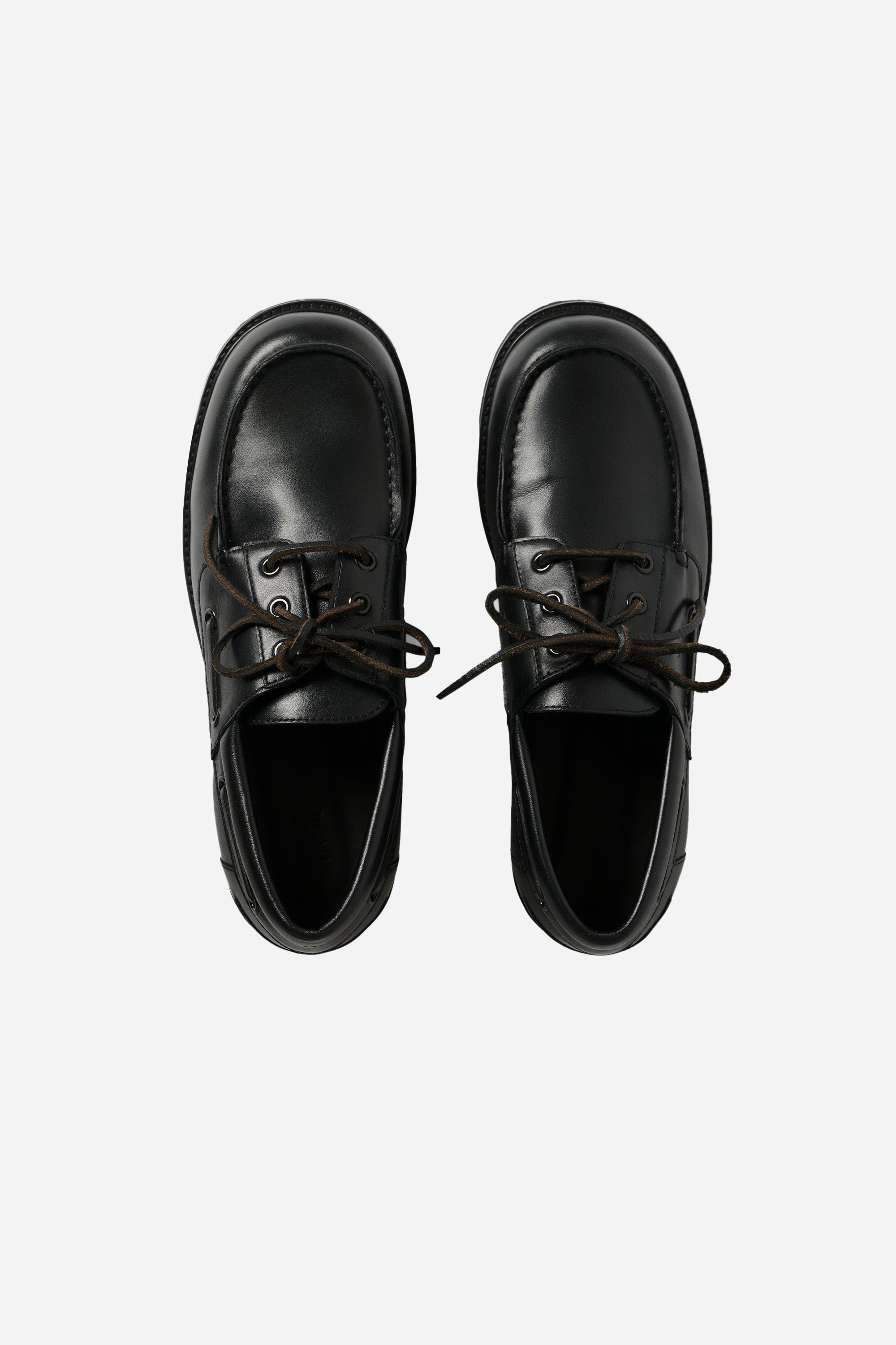 Guston Boat Shoe Black